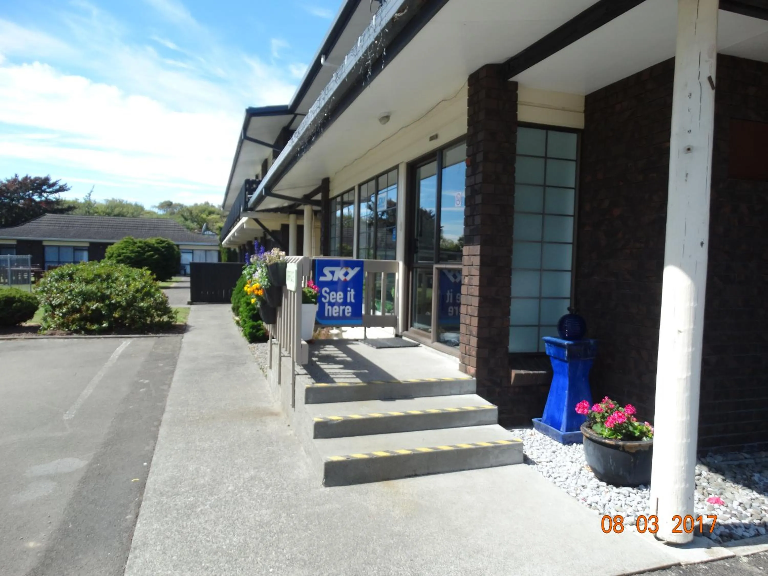 Facade/entrance in Ambassador Motel