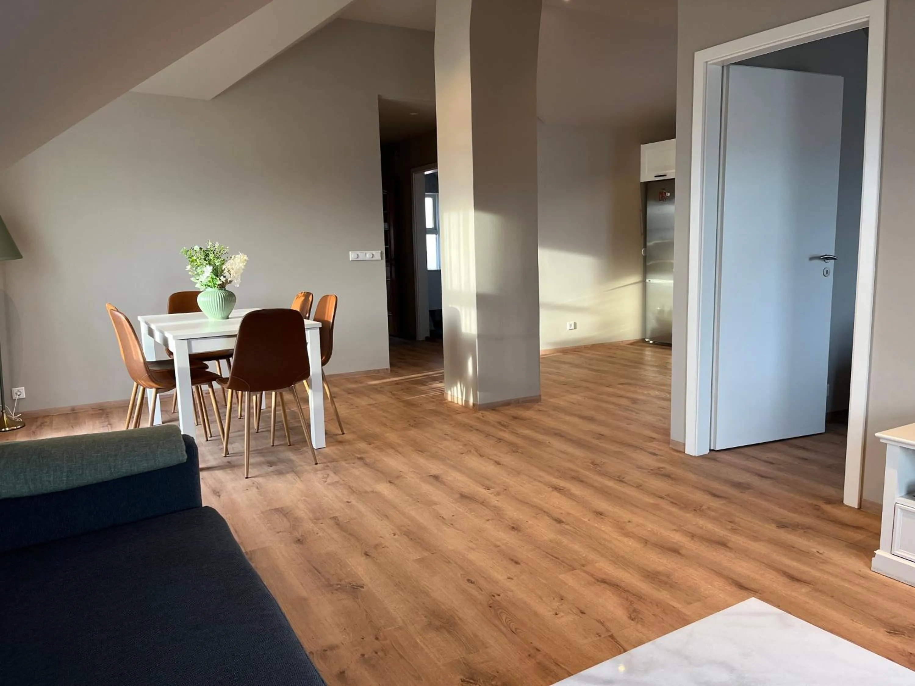 Living room in Hvammur Apartments by the Harbour