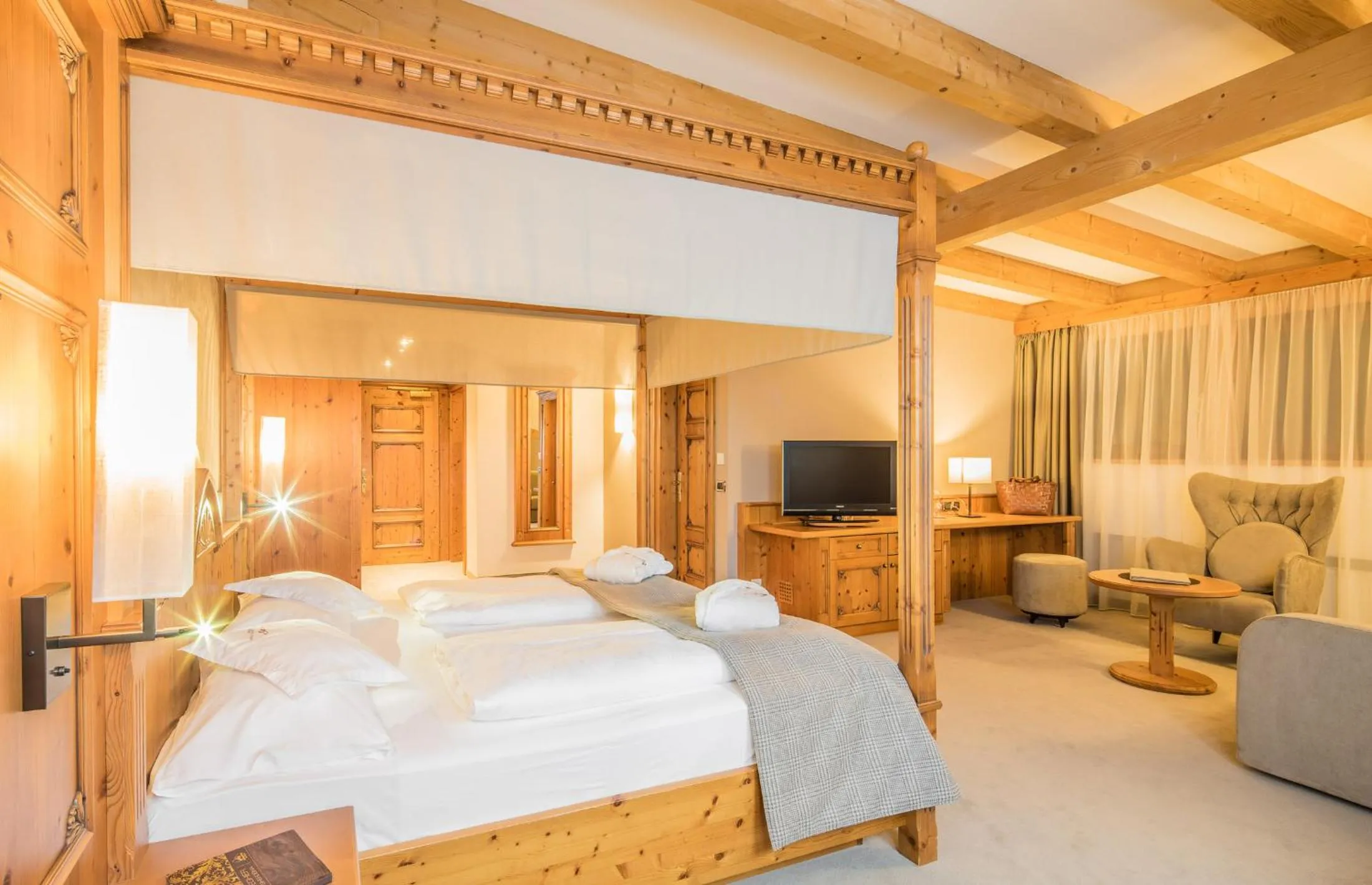 Bedroom, Bed in Savoy Dolomites Luxury & Spa Hotel