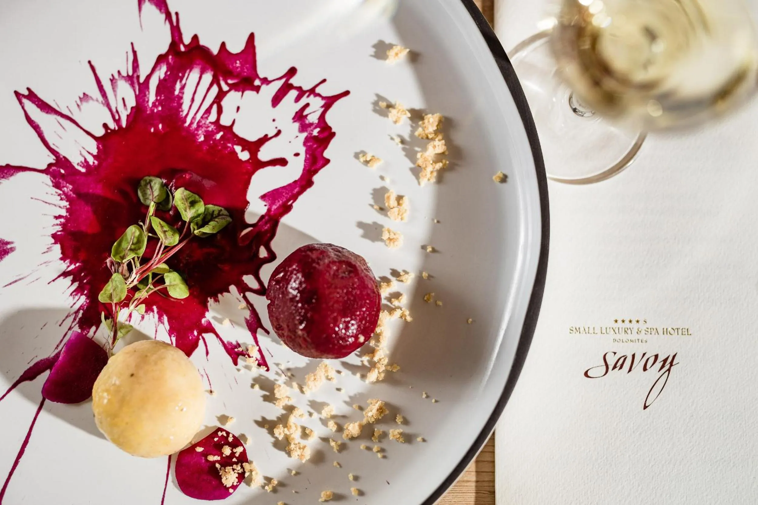 Food close-up in Savoy Dolomites Luxury & Spa Hotel