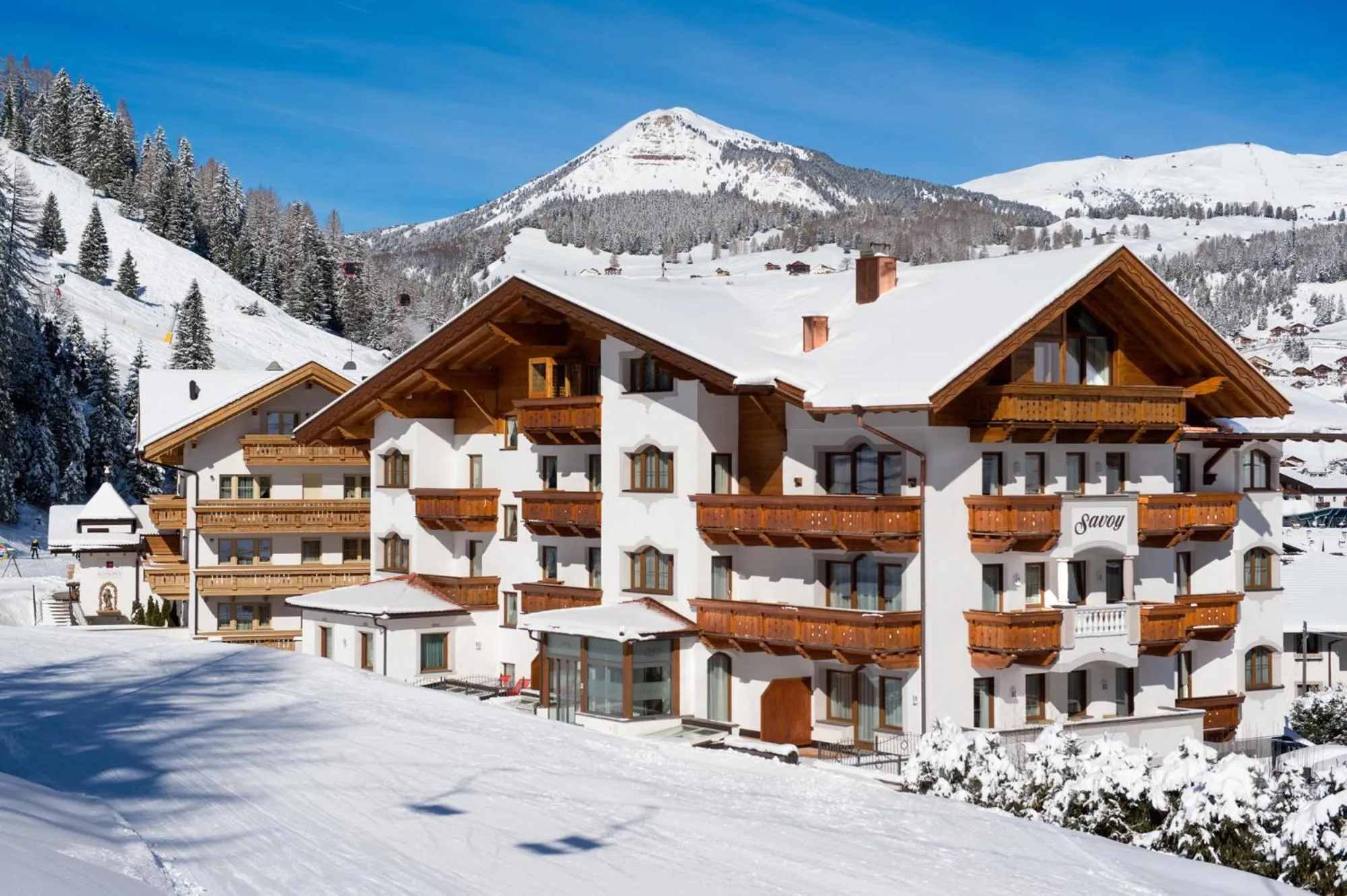 Facade/entrance in Savoy Dolomites Luxury & Spa Hotel