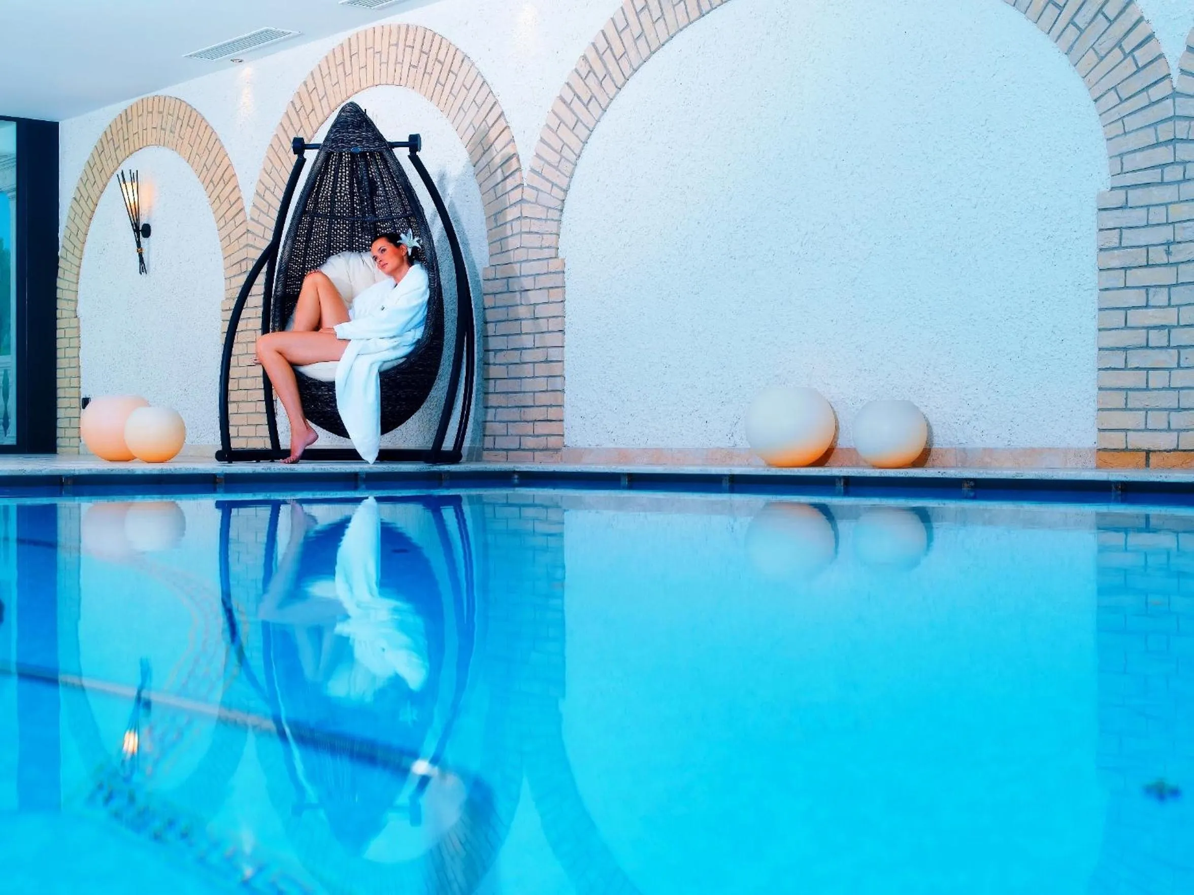 Swimming pool in Savoy Dolomites Luxury & Spa Hotel