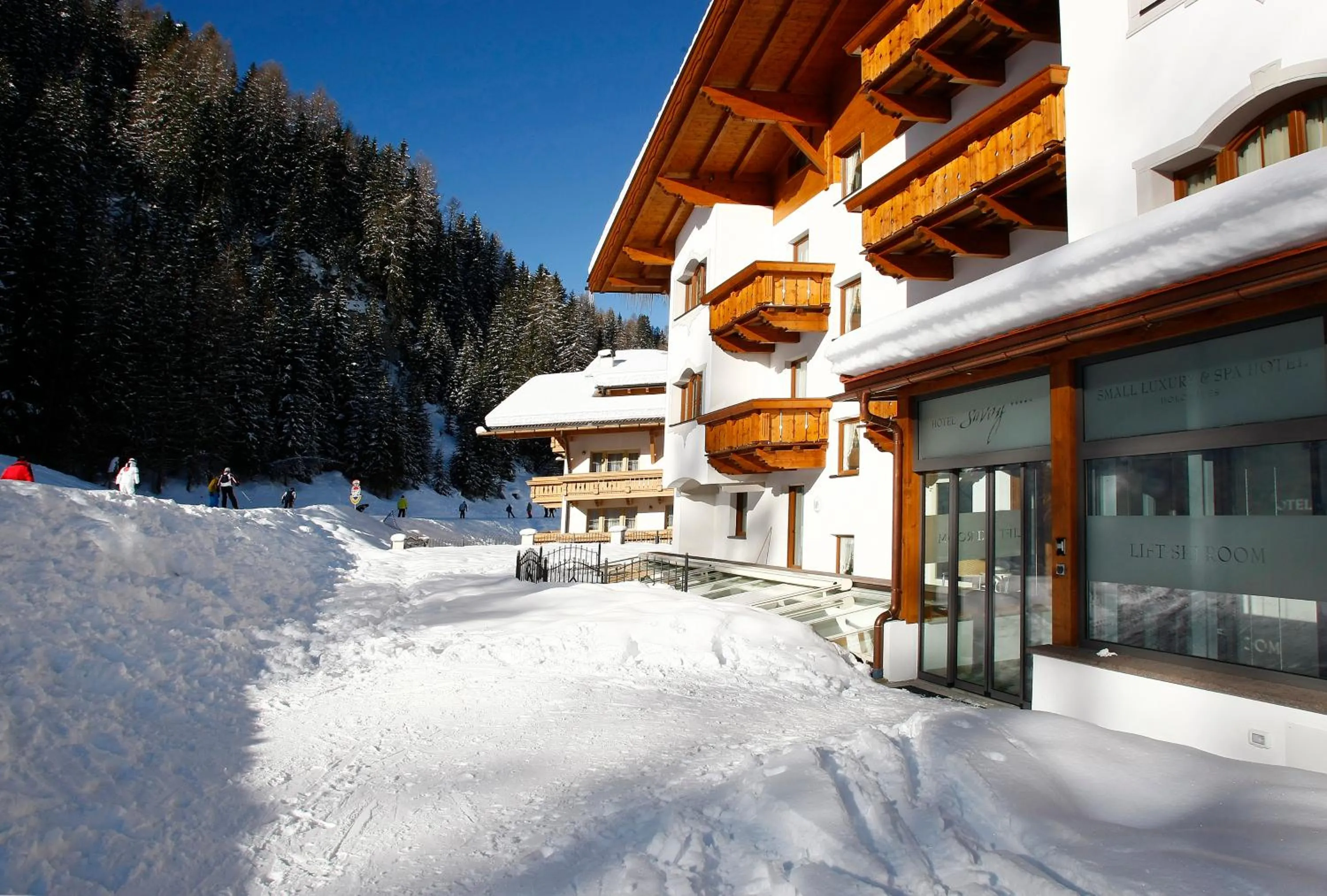 Facade/entrance in Savoy Dolomites Luxury & Spa Hotel