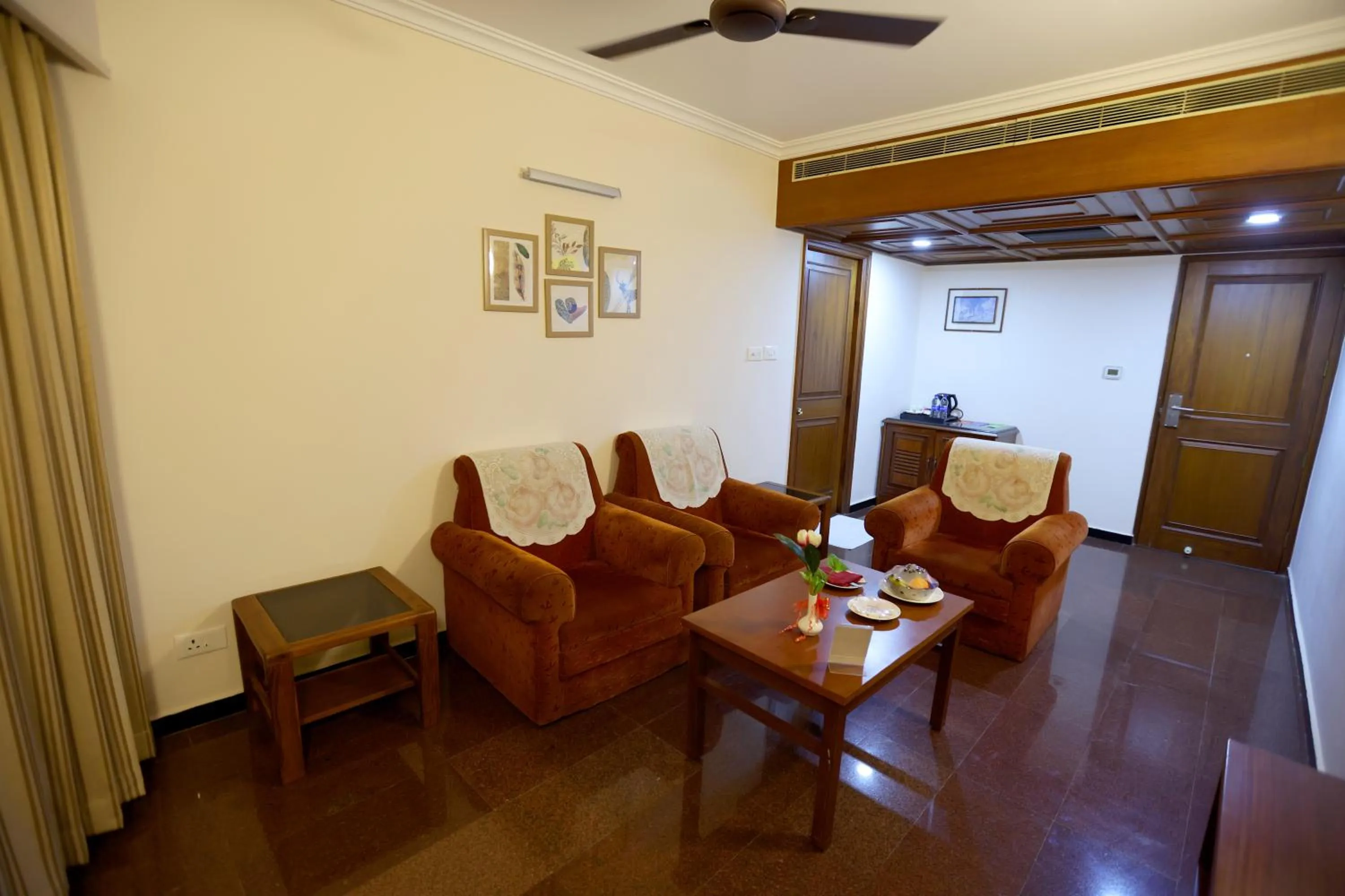 Seating area in Breeze Residency