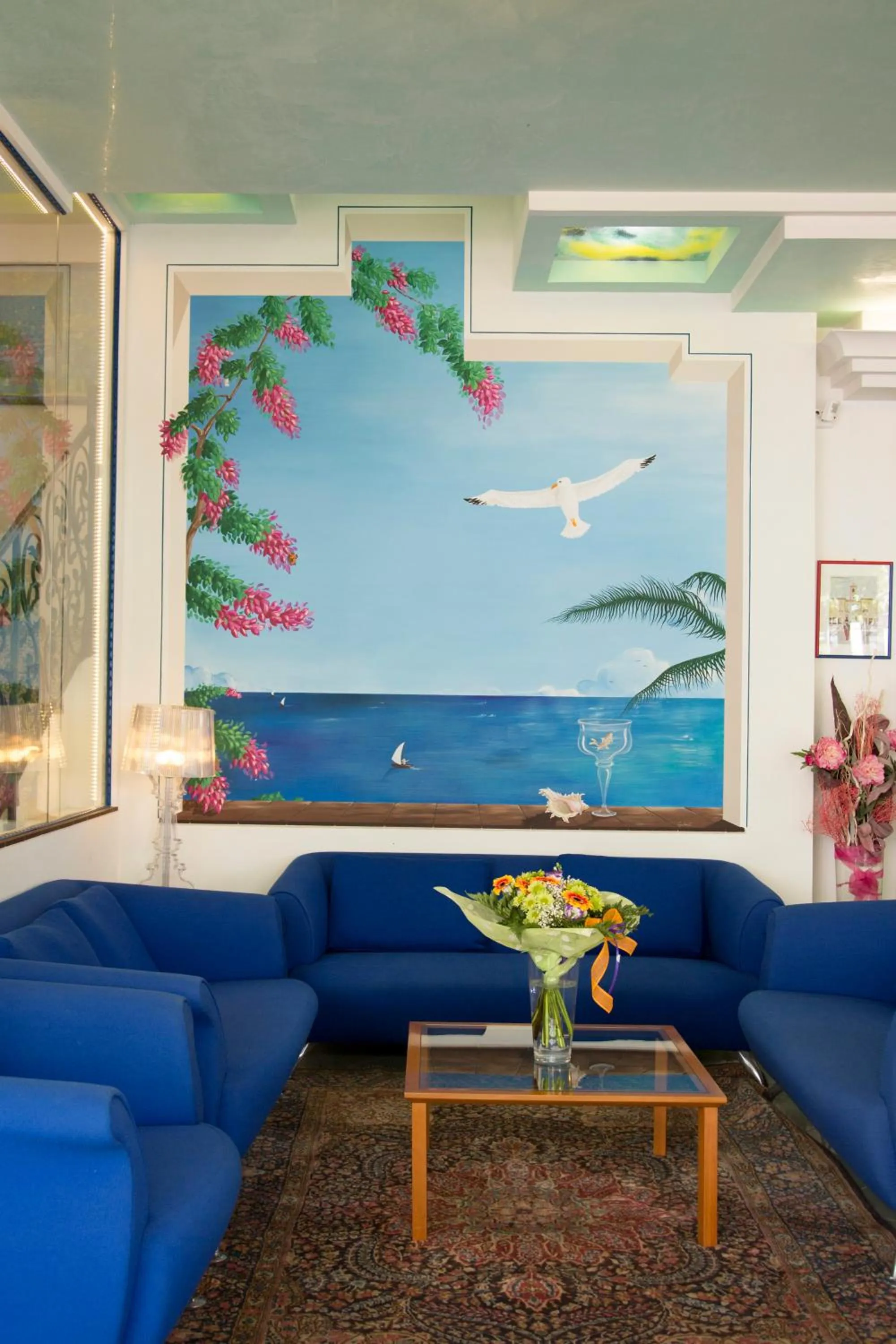 Communal lounge/ TV room in Hotel Ancora