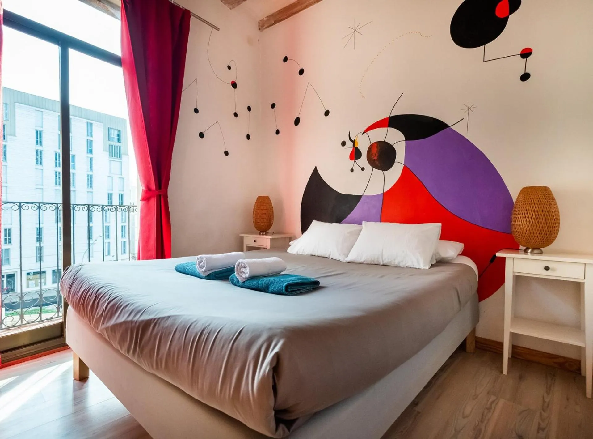 Bed in Apartamentos El Pintor