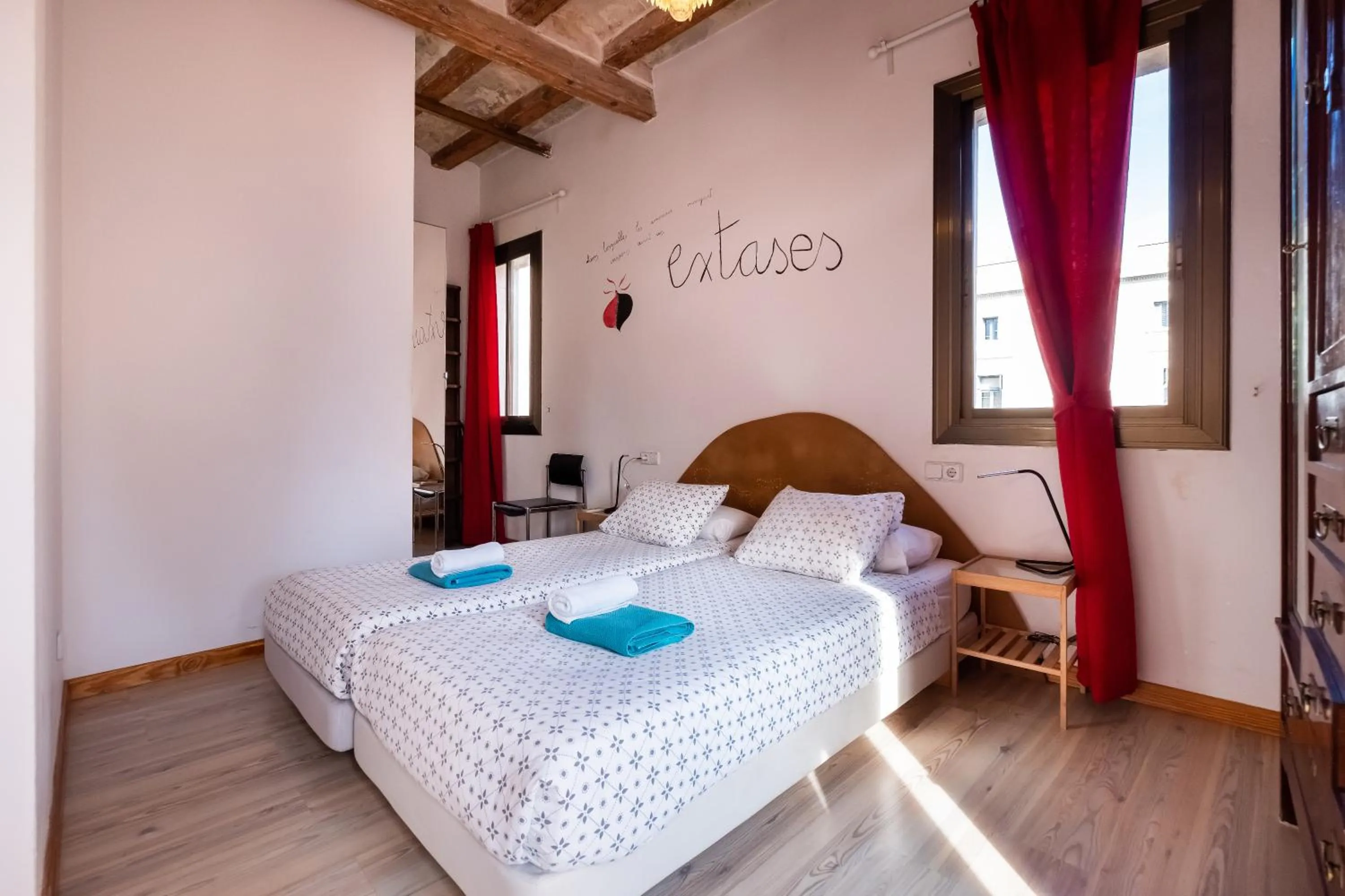 Bed in Apartamentos El Pintor