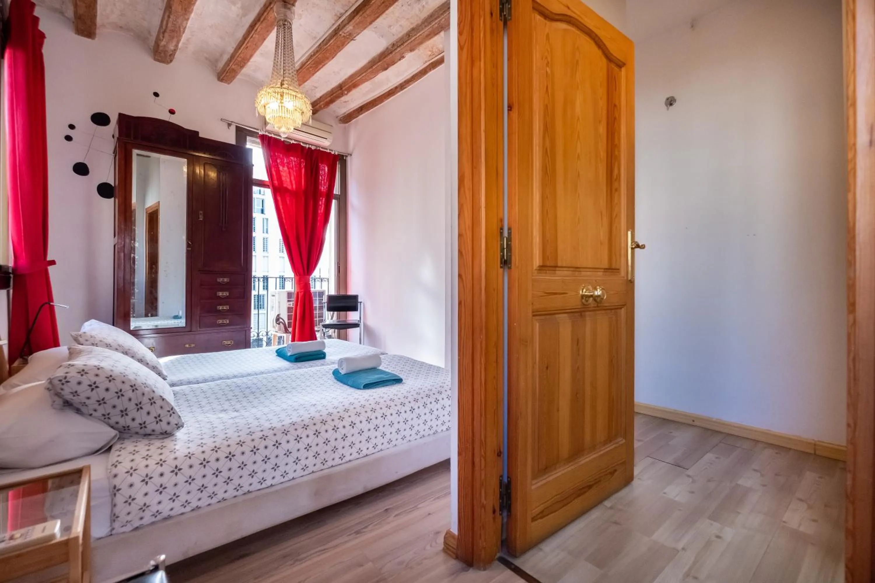 Bed in Apartamentos El Pintor