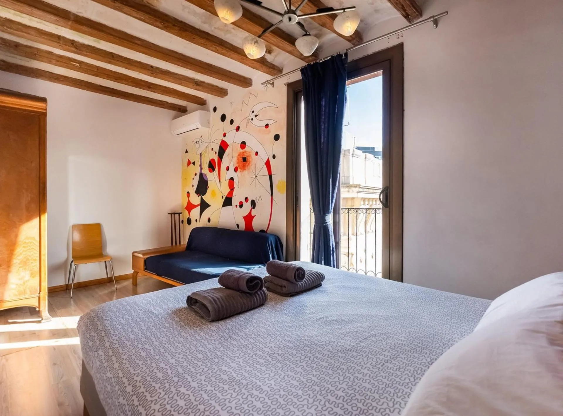 Bed in Apartamentos El Pintor