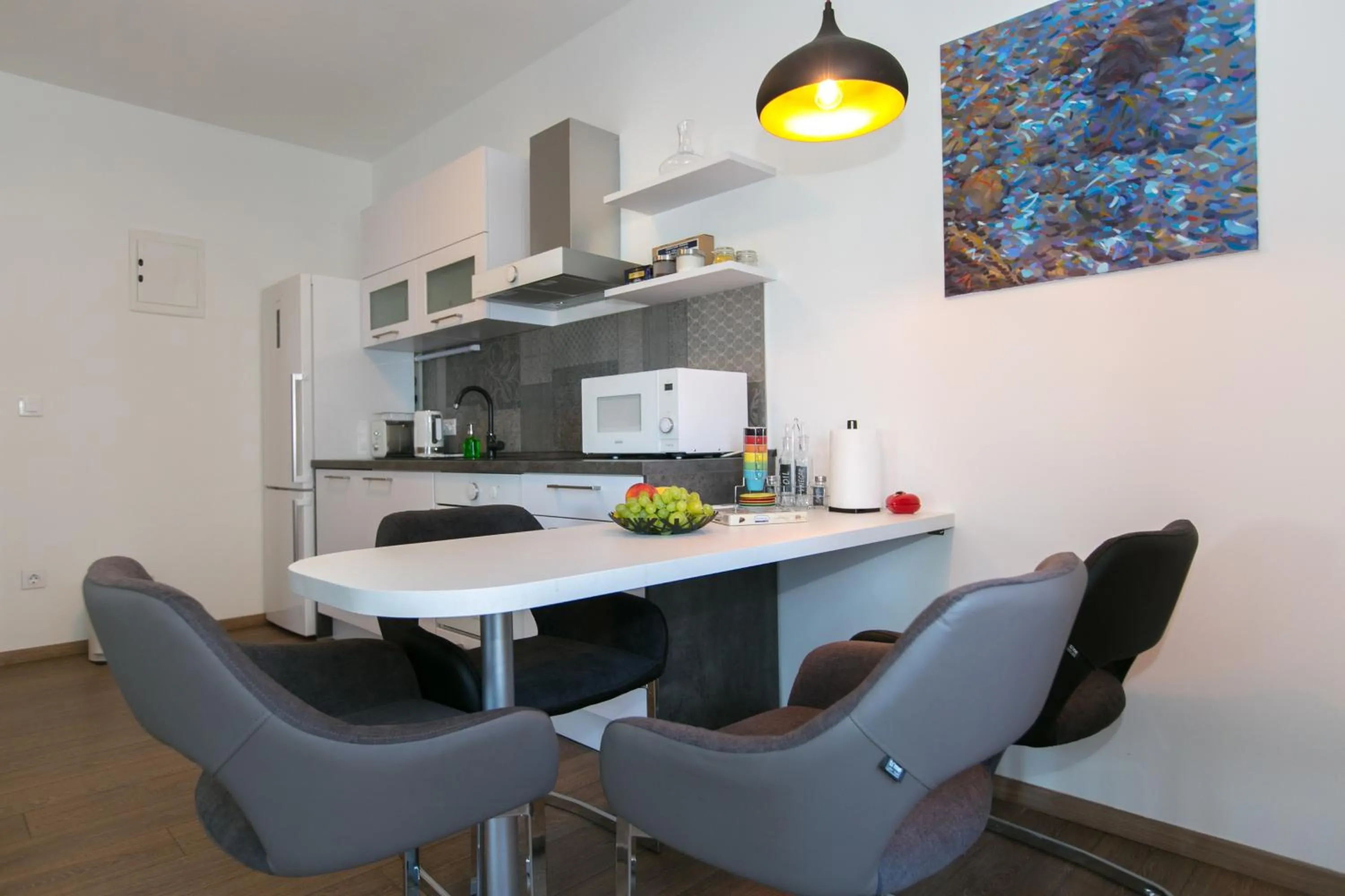 Dining area in Apartments Del Molo