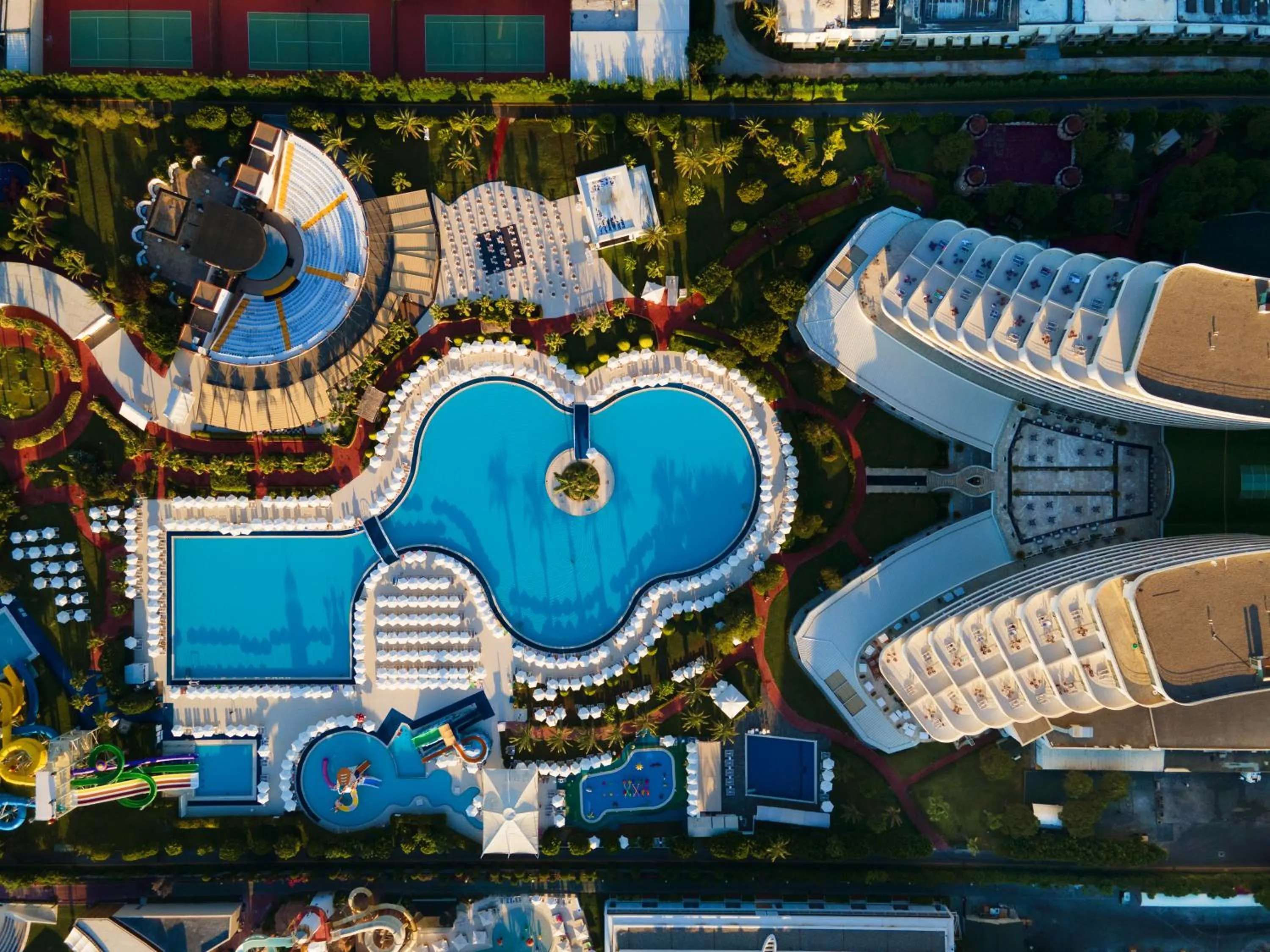 Pool view in Miracle Resort Hotel