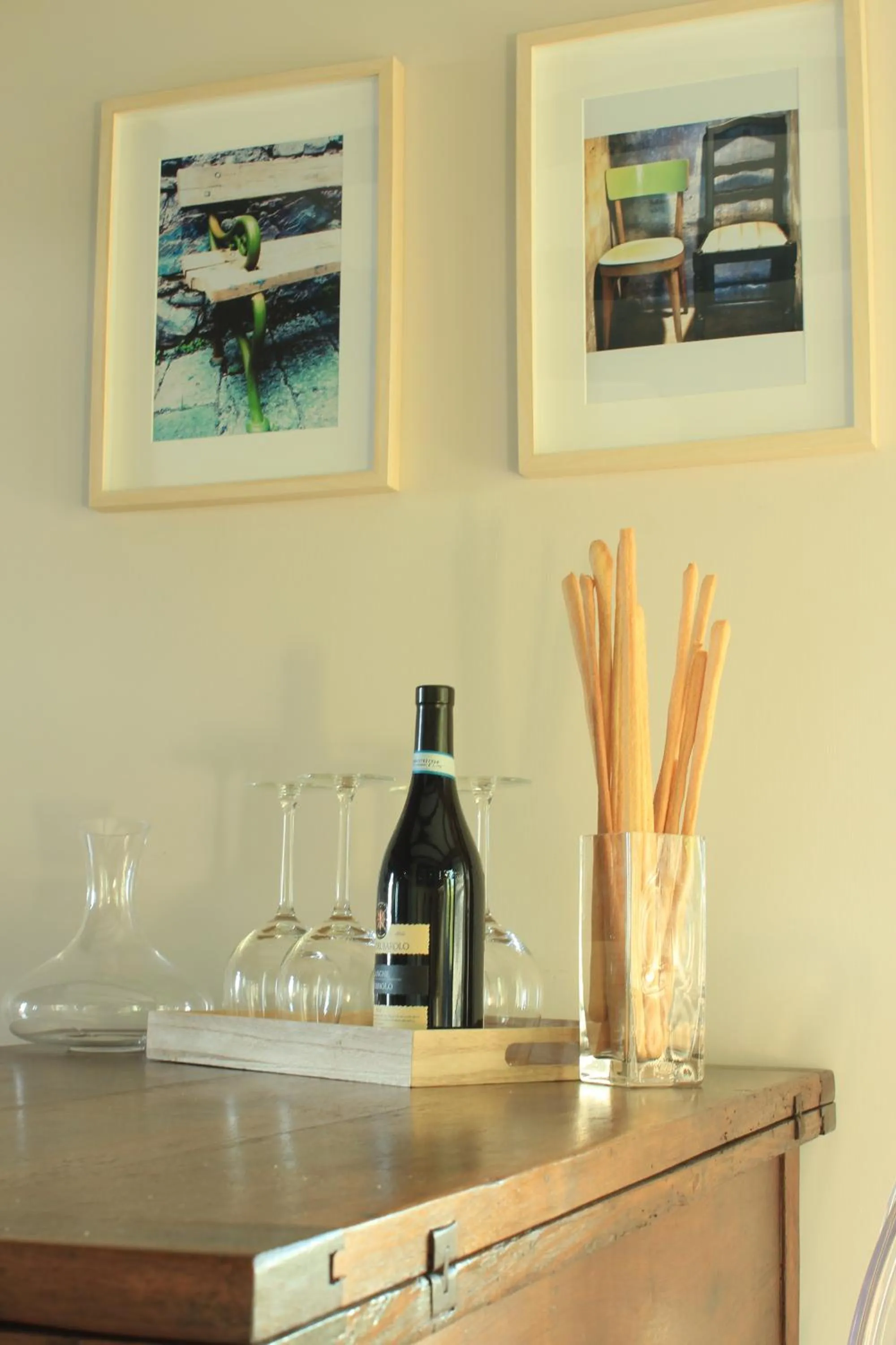 Decorative detail in La Basiglia Apartment