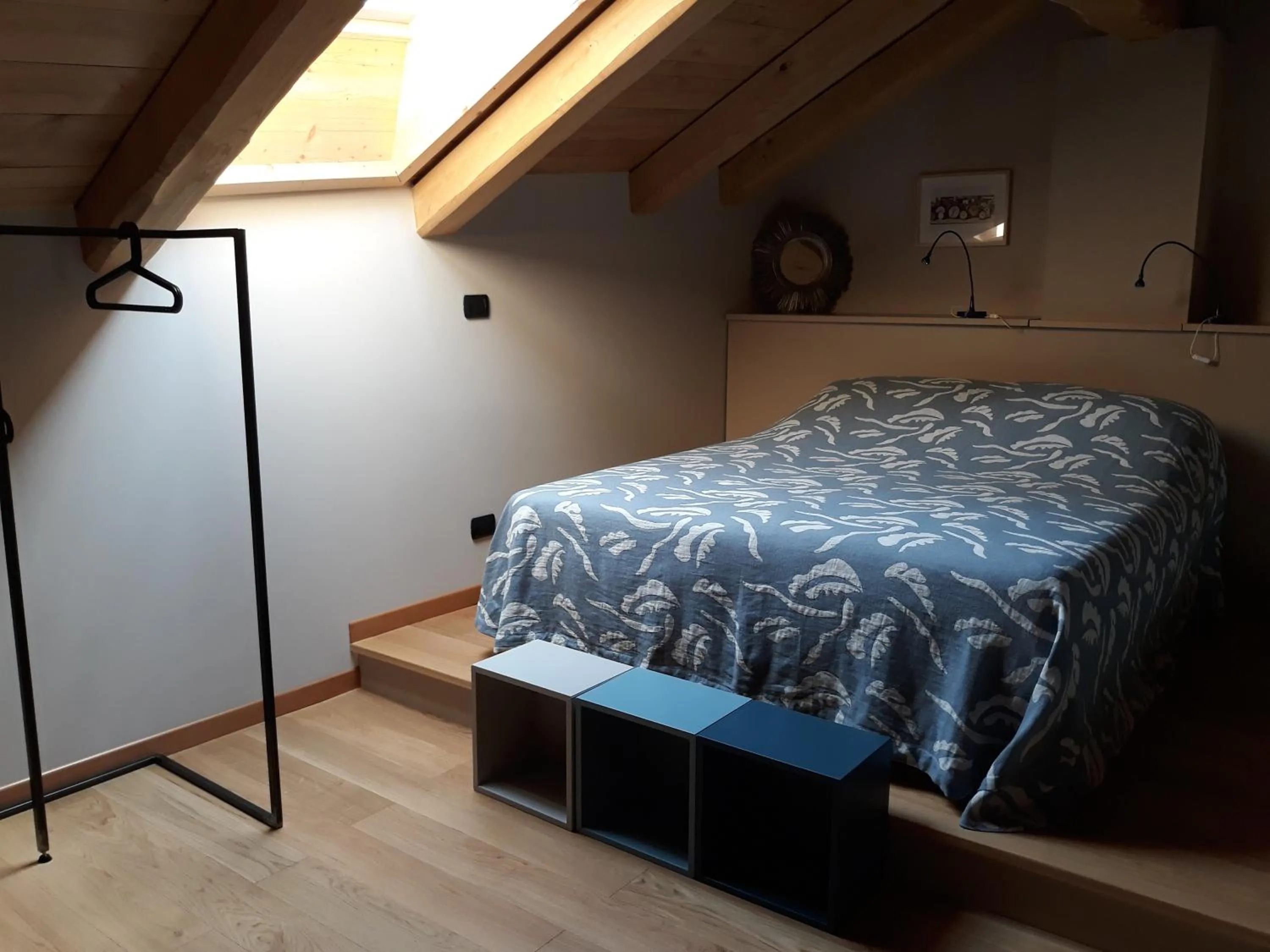 Photo of the whole room, Bed in La Basiglia Apartment