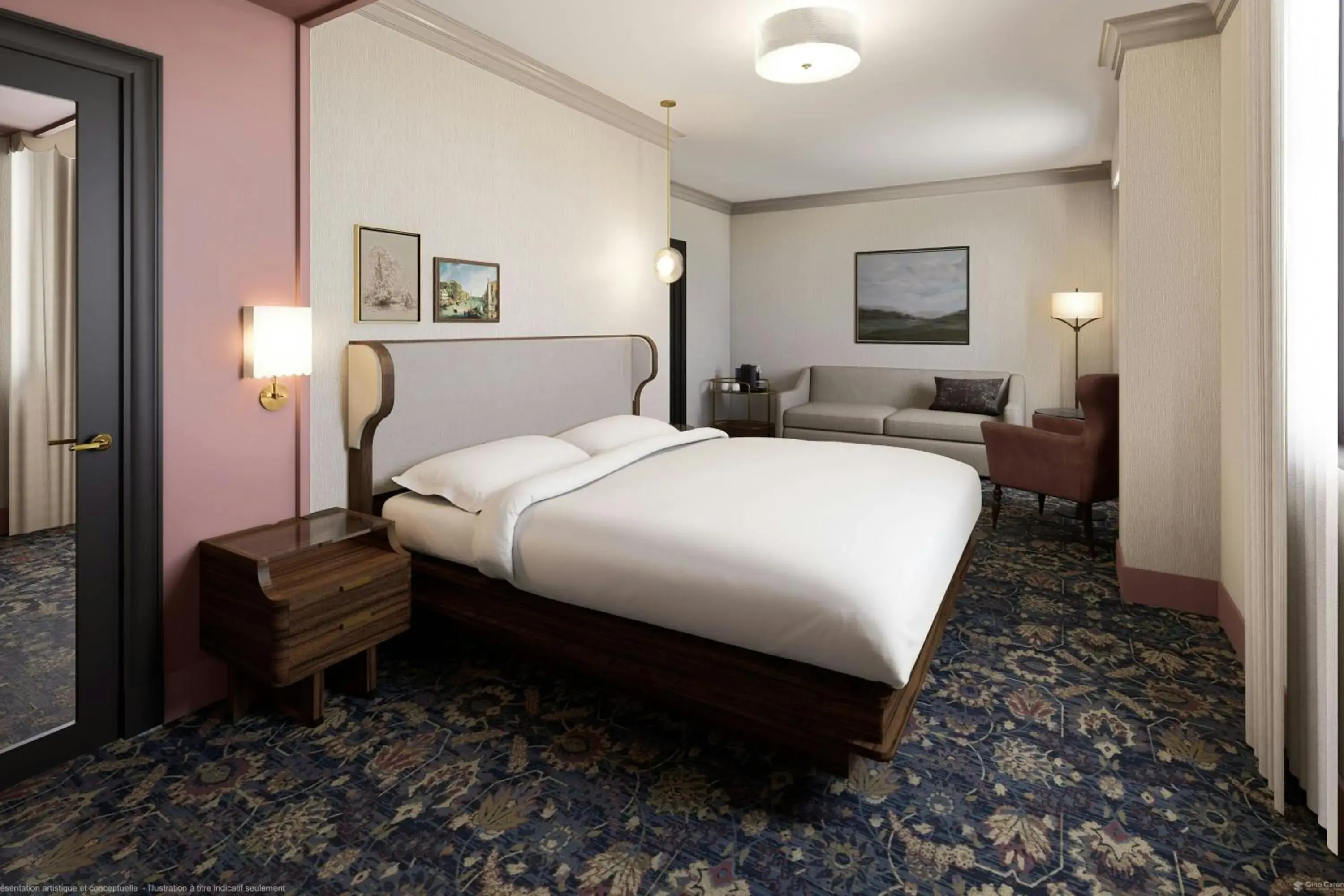 Junior King Suite with Sofa Bed in The Queen’s Cue, Stratford, A Tribute Portfolio Hotel Junior King Suite with Sofa Bed in The Queen’s Cue, Stratford, A Tribute Portfolio Hotel