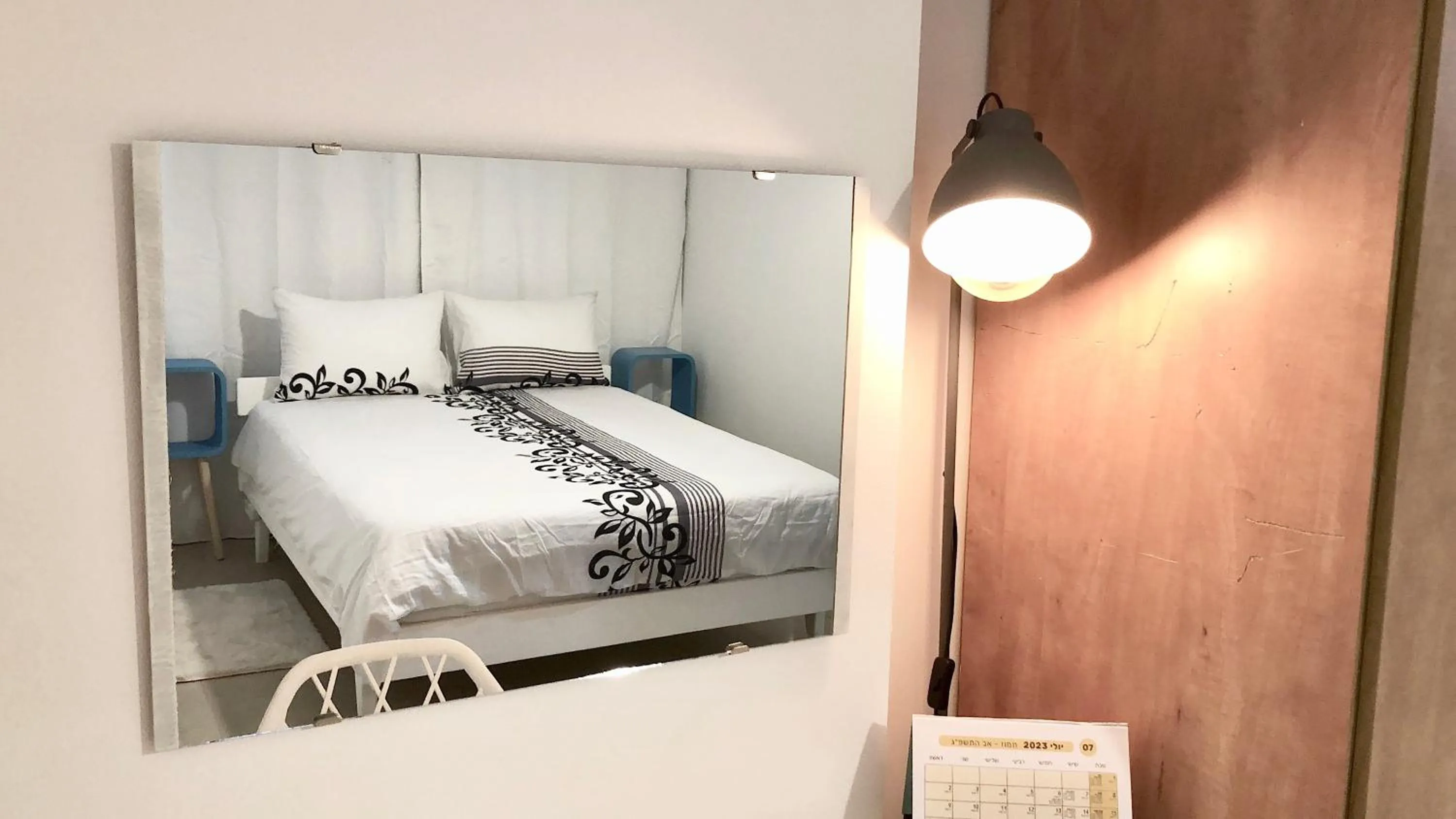 Bed in Stylish Tel Aviv