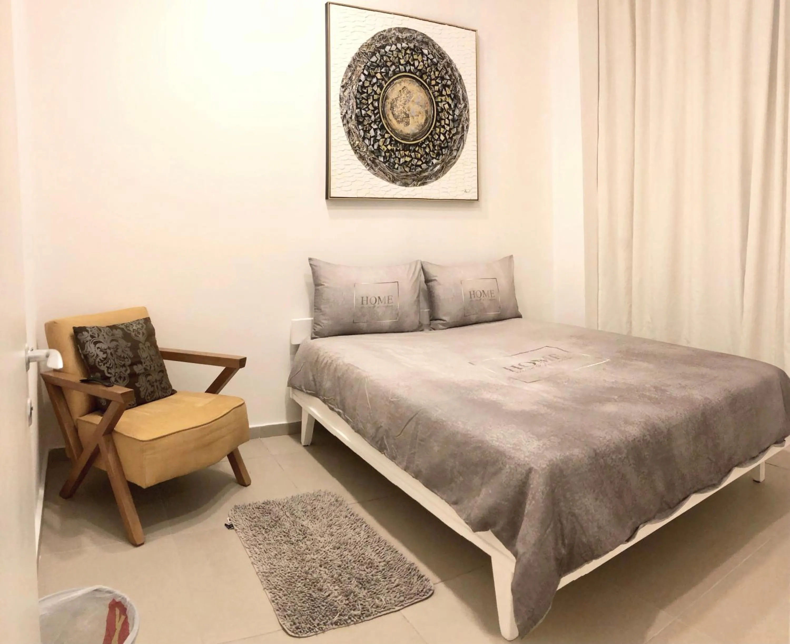Bed in Stylish Tel Aviv