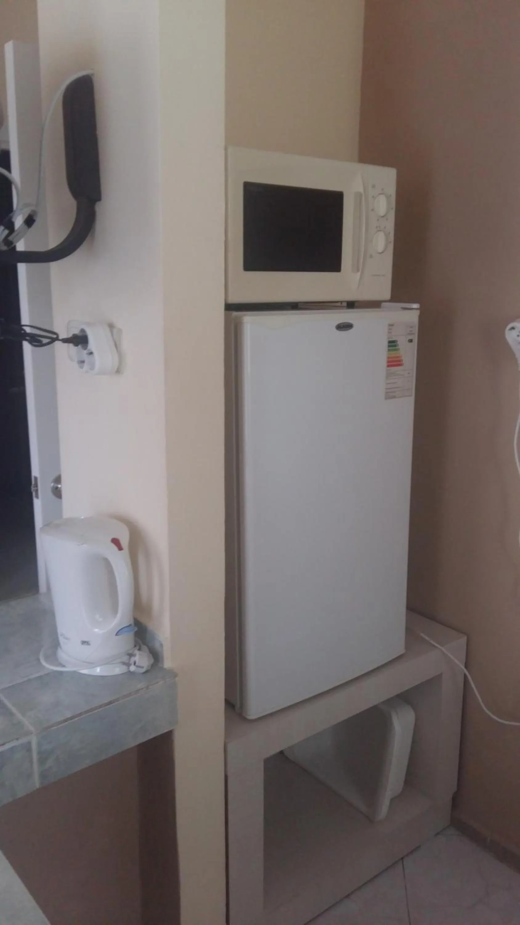 Kitchen or kitchenette in Musti Apart Hotel