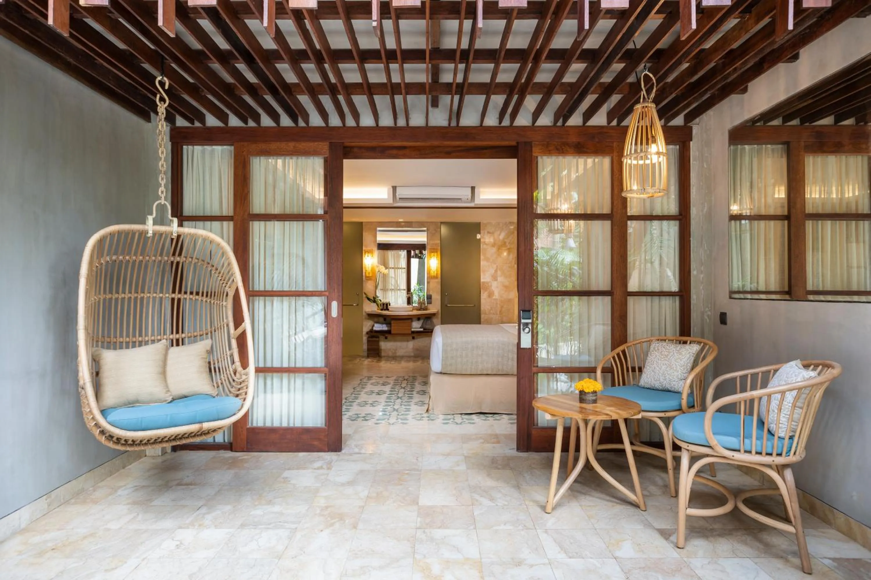 Seating area in Adiwana Monkey Forest