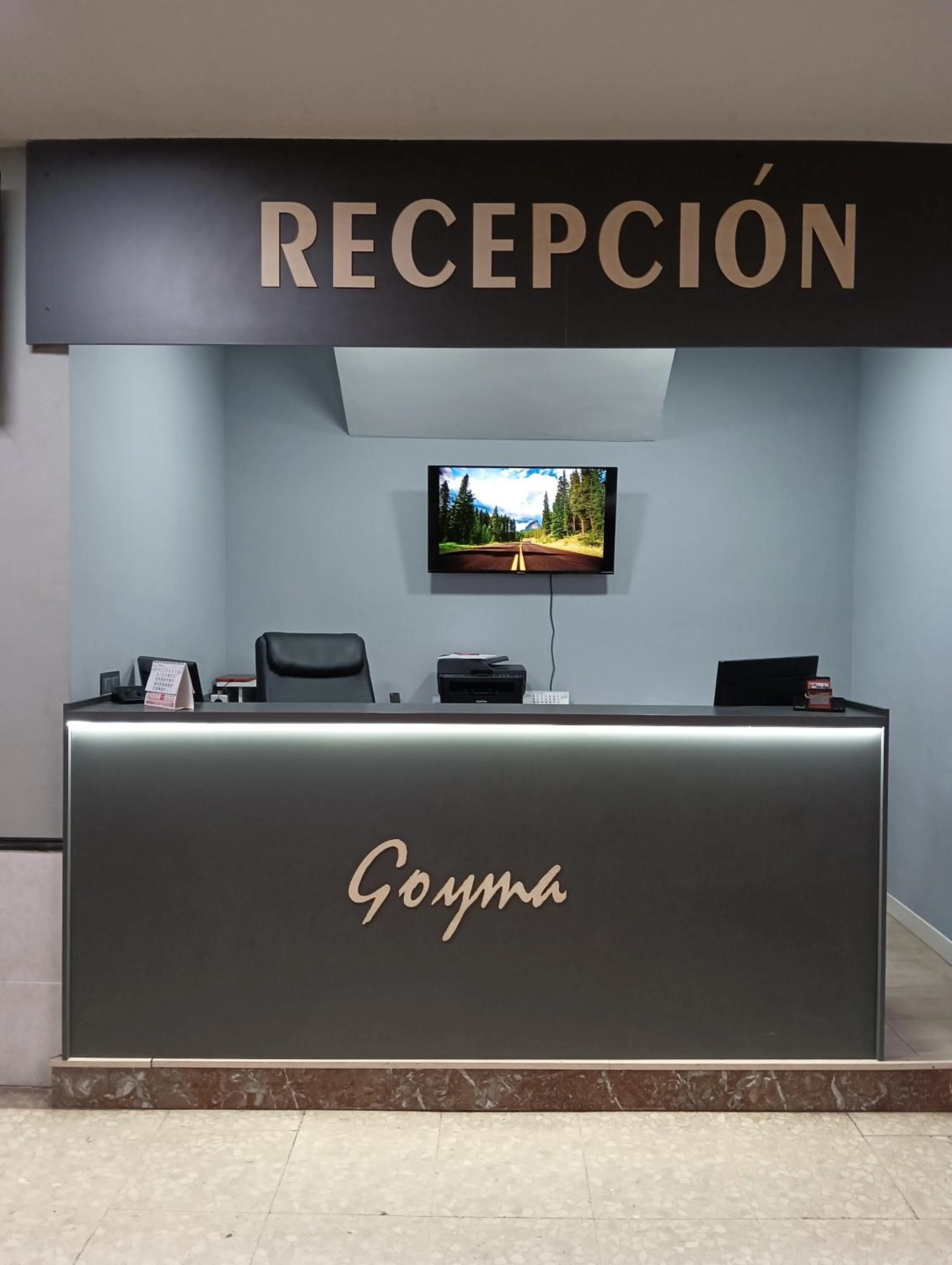 Lobby or reception in Hostal Goyma I