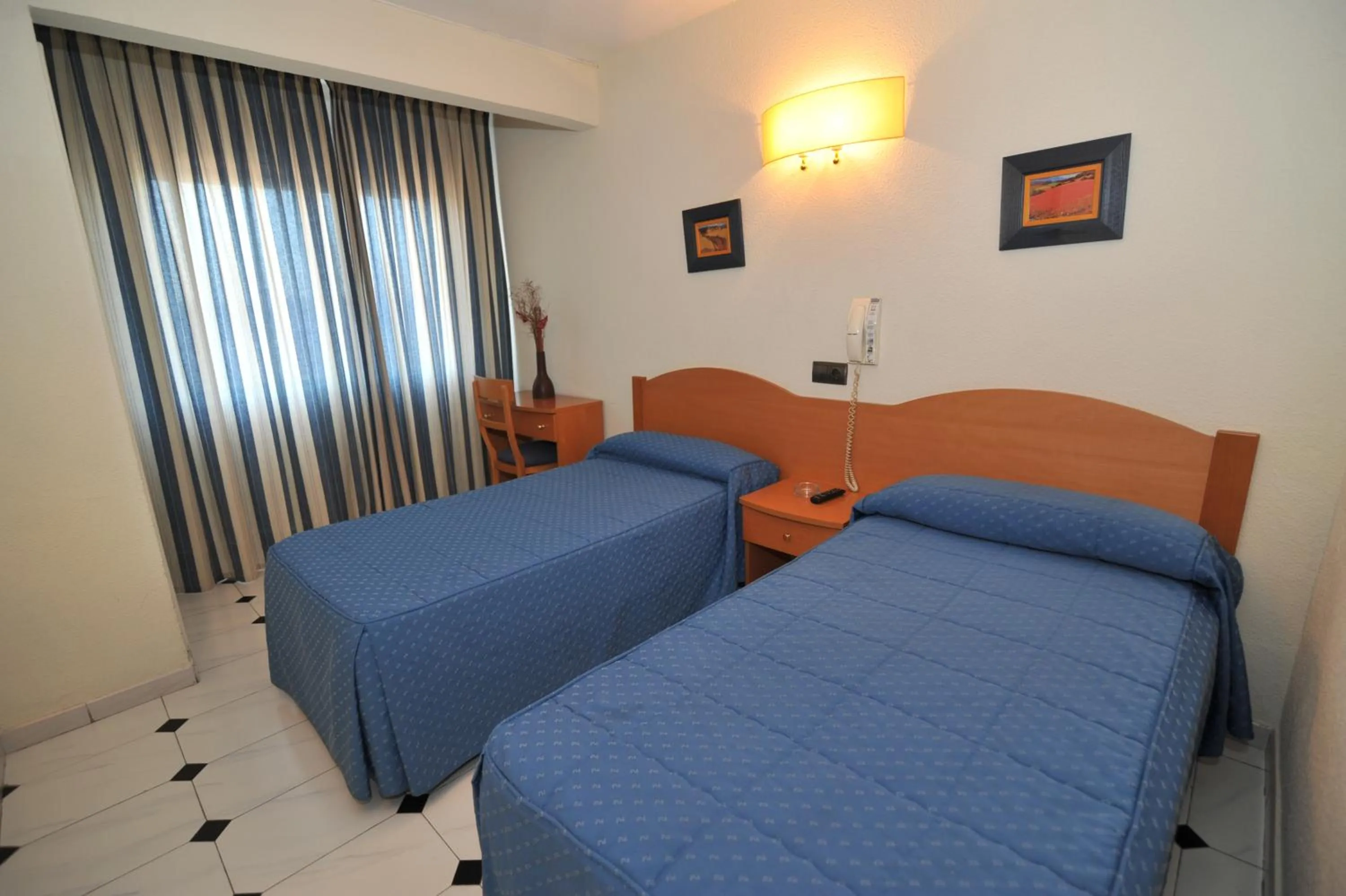 Decorative detail, Bed in Hostal Goyma I