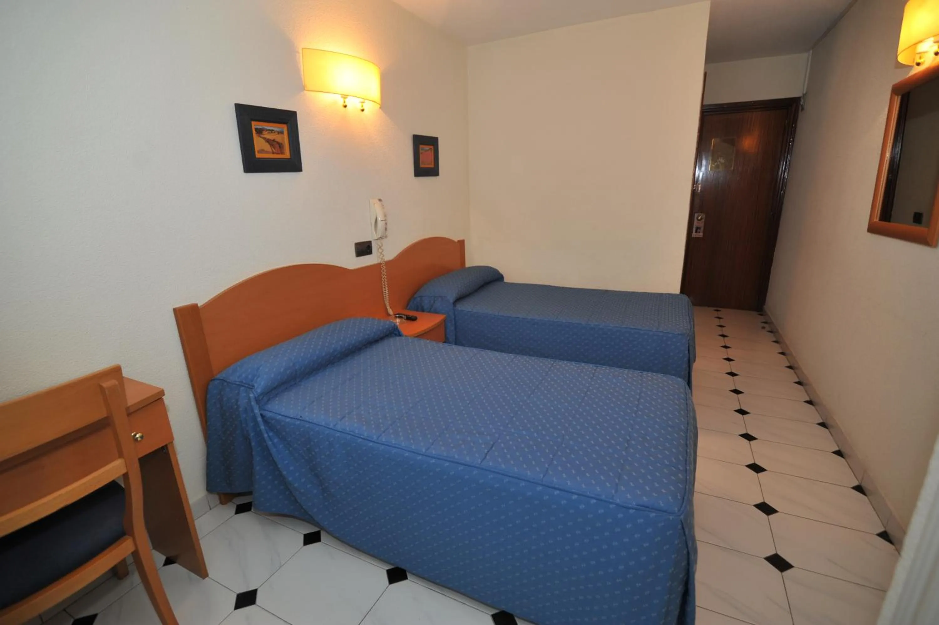 Decorative detail, Bed in Hostal Goyma I