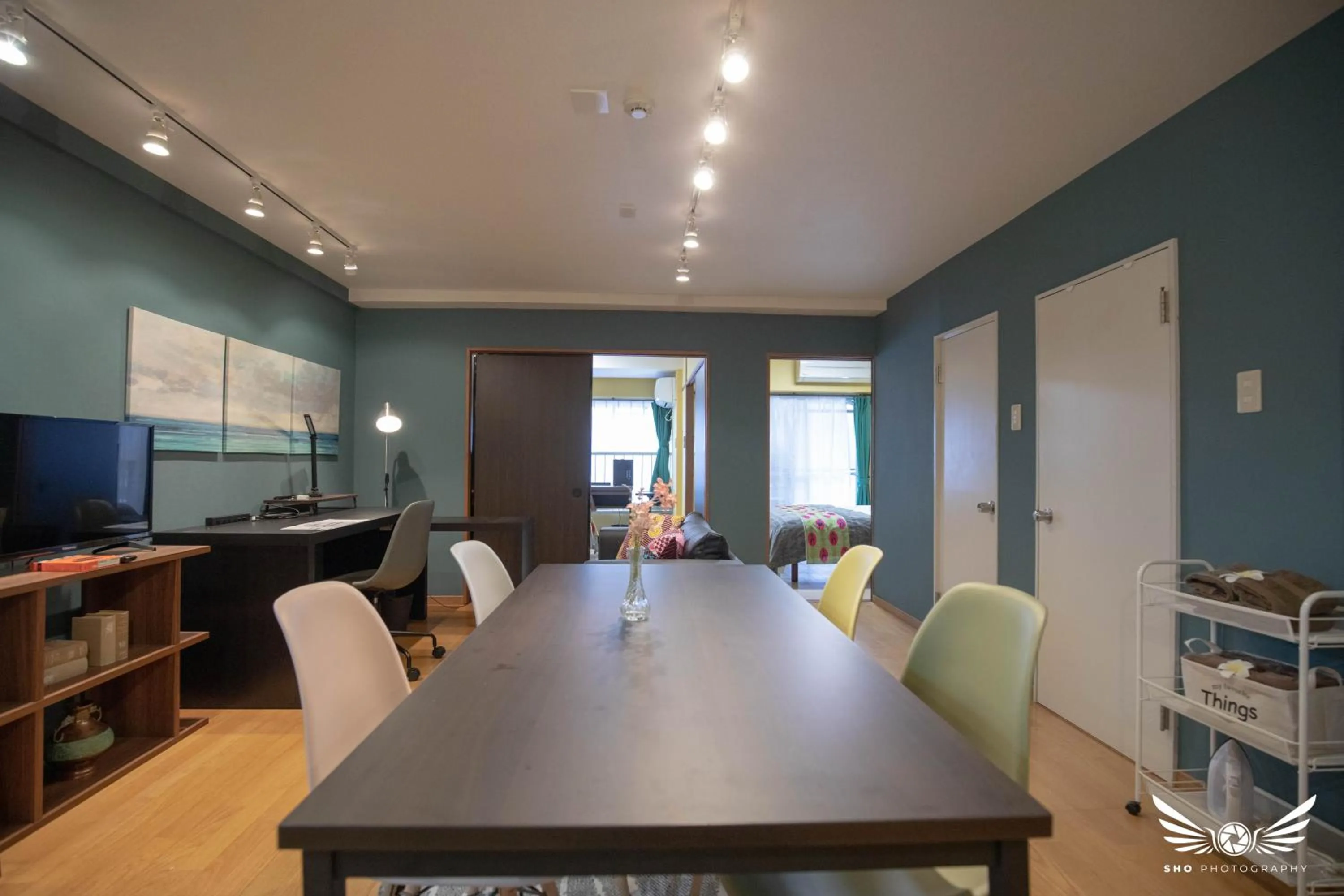 Living room in Hakata apartment