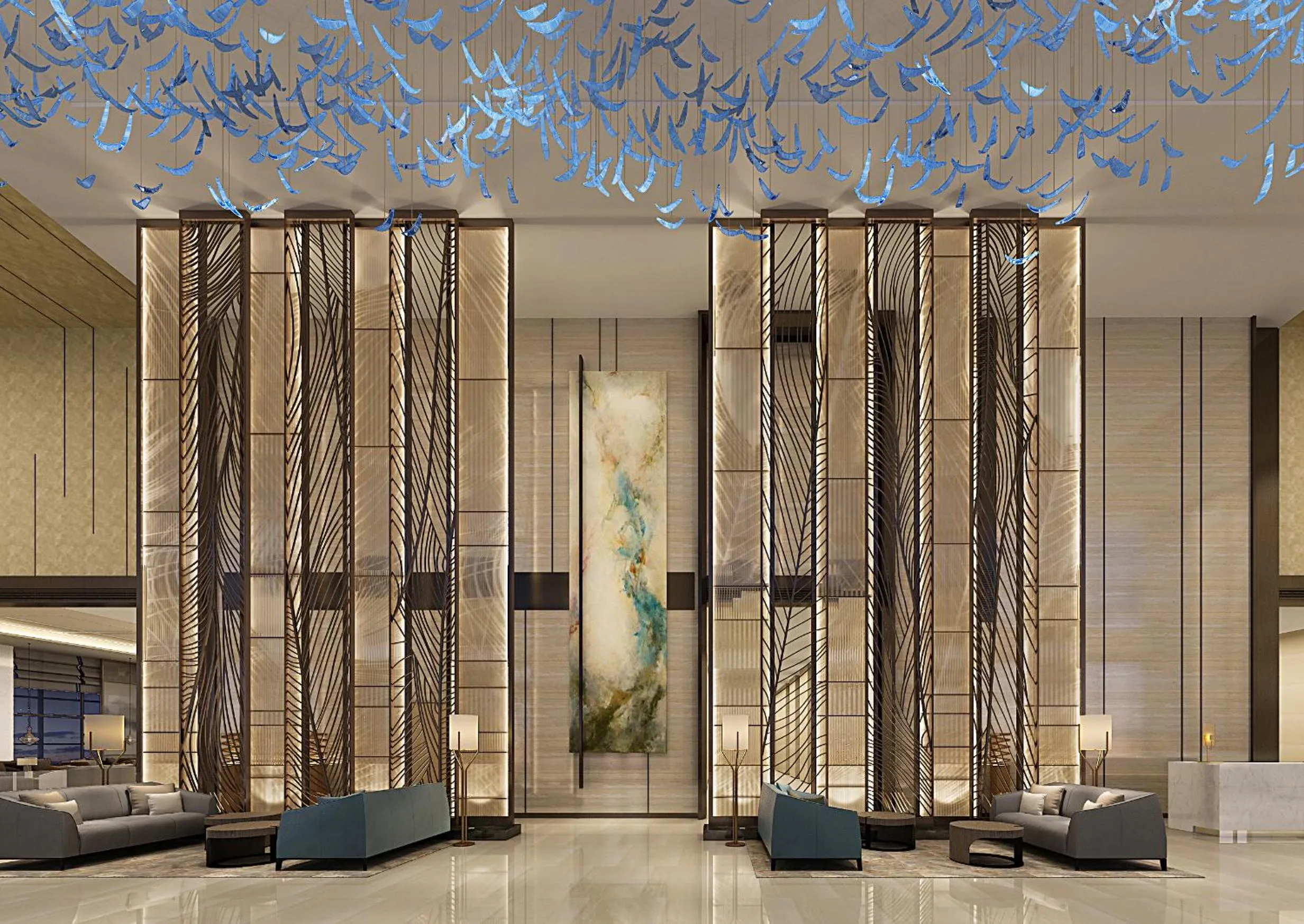 Lobby or reception in Howard Johnson Zhujiang Hotel Chongqing