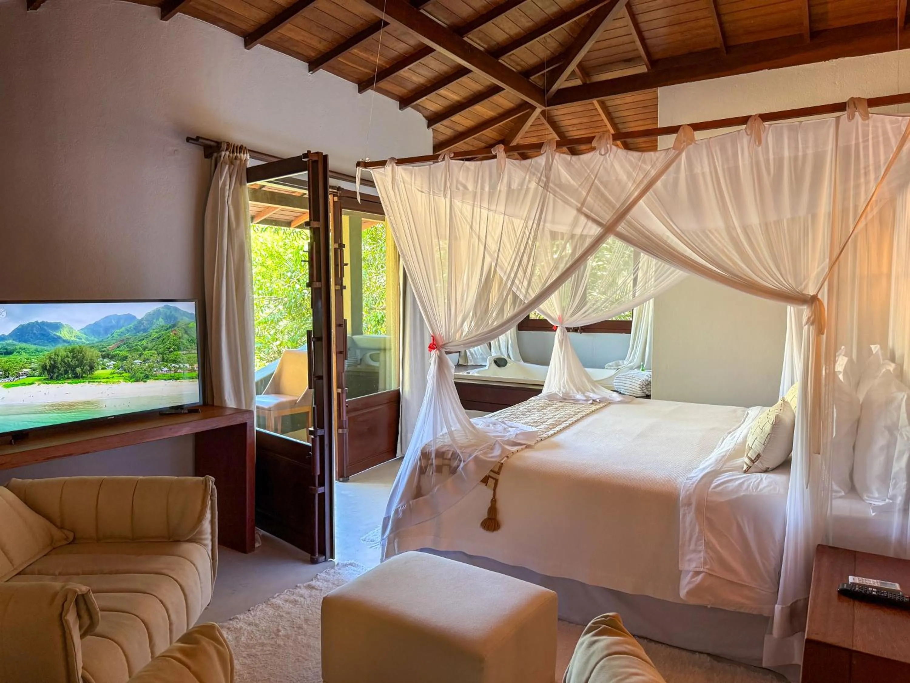 Bed in Amaia Trancoso Hotel