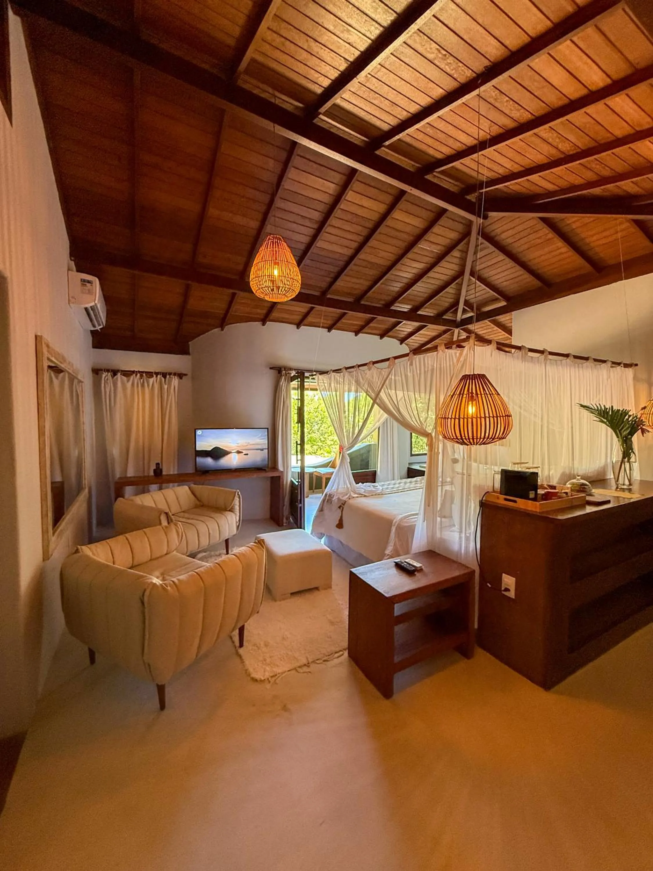 Bed in Amaia Trancoso Hotel