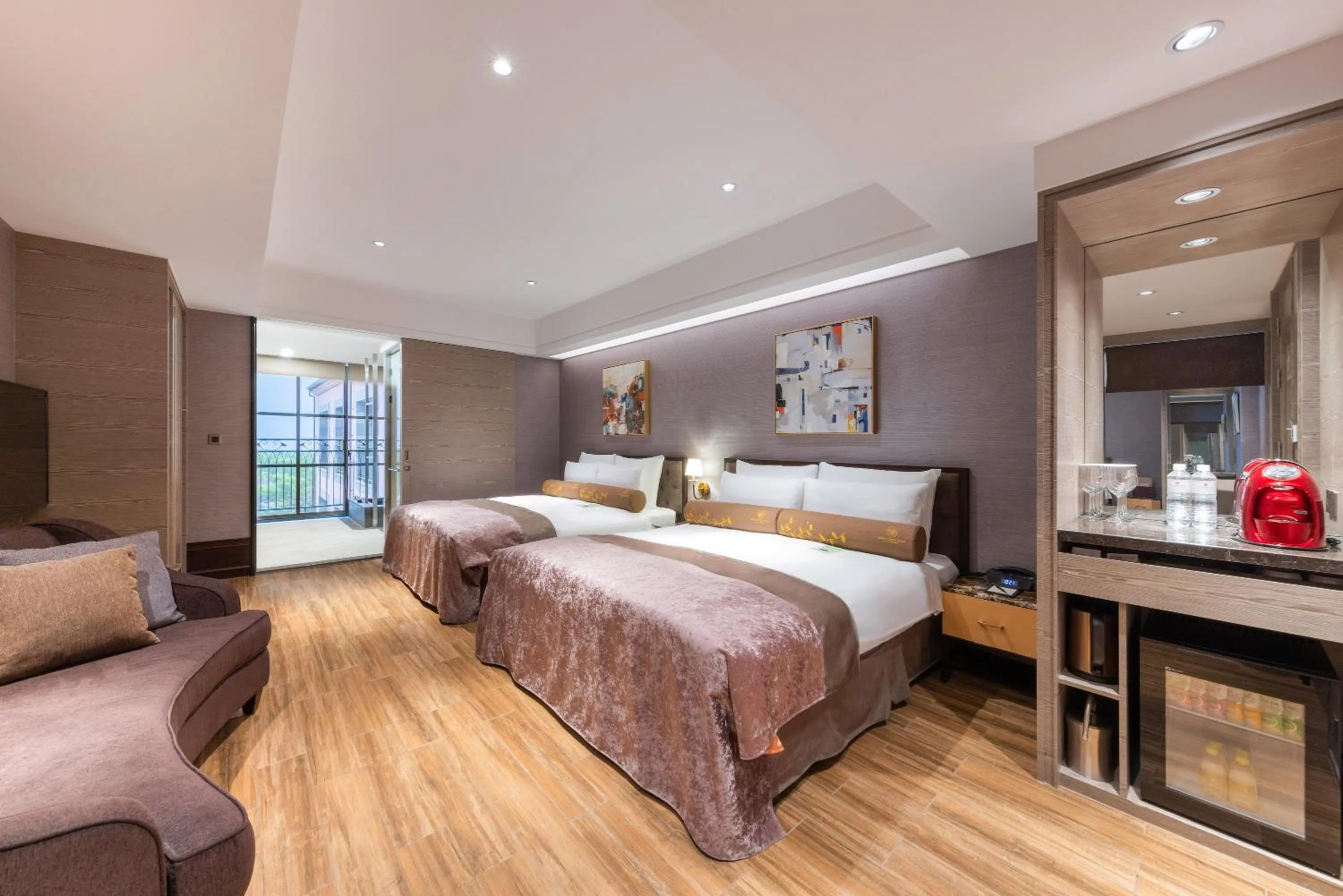 Bed in Grand Cosmos Resort Ruisui Hualien