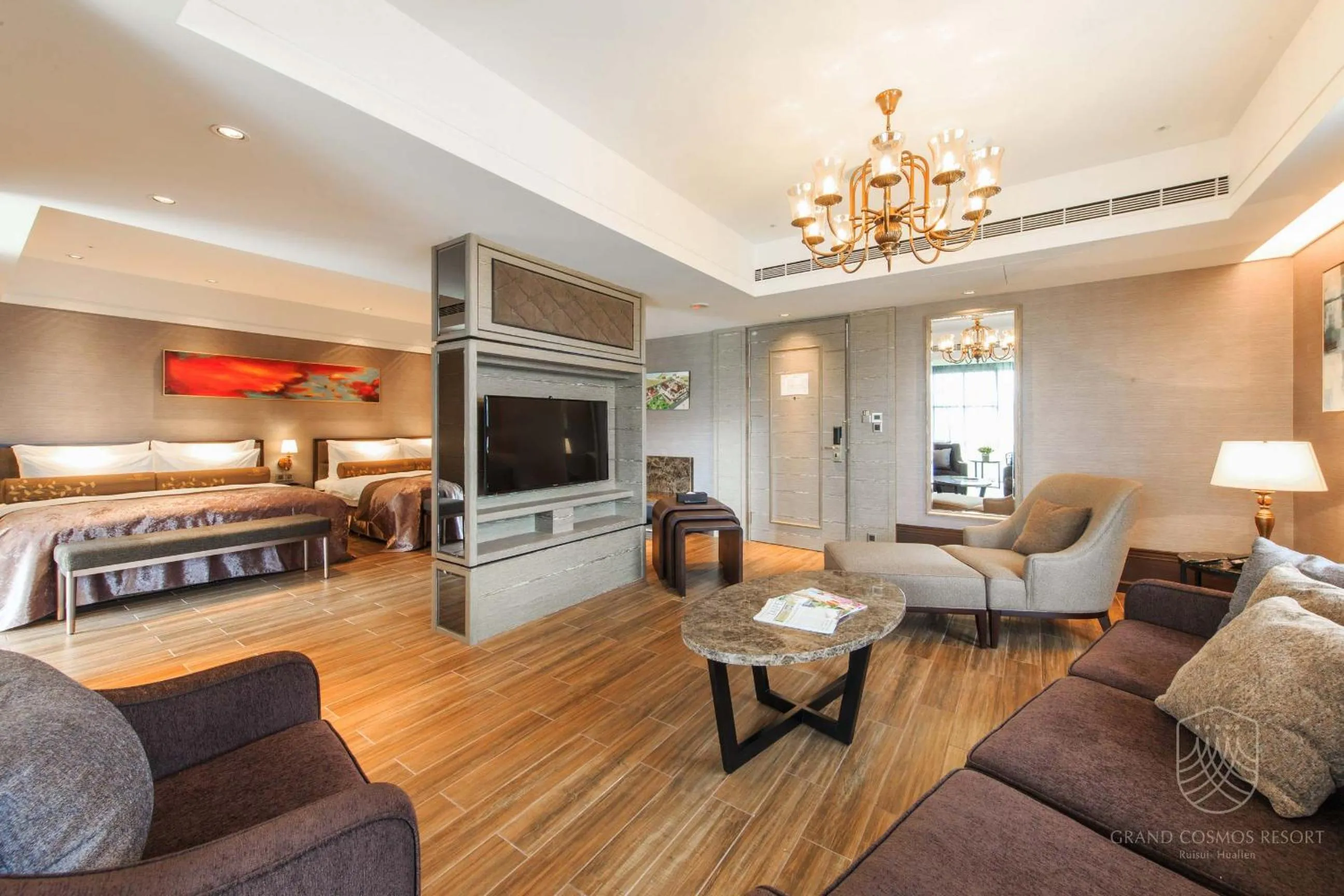 Living room in Grand Cosmos Resort Ruisui Hualien