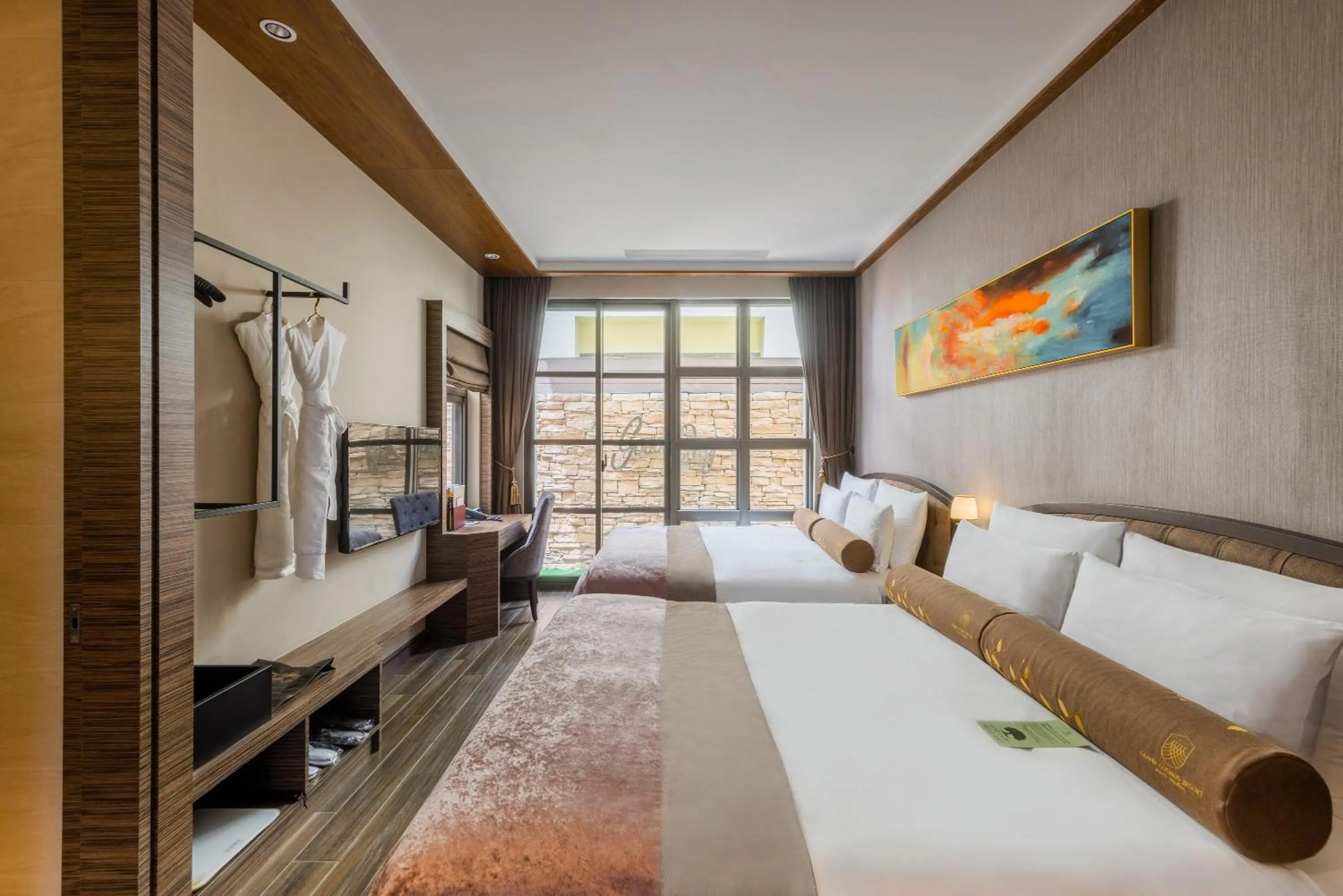 Bed in Grand Cosmos Resort Ruisui Hualien