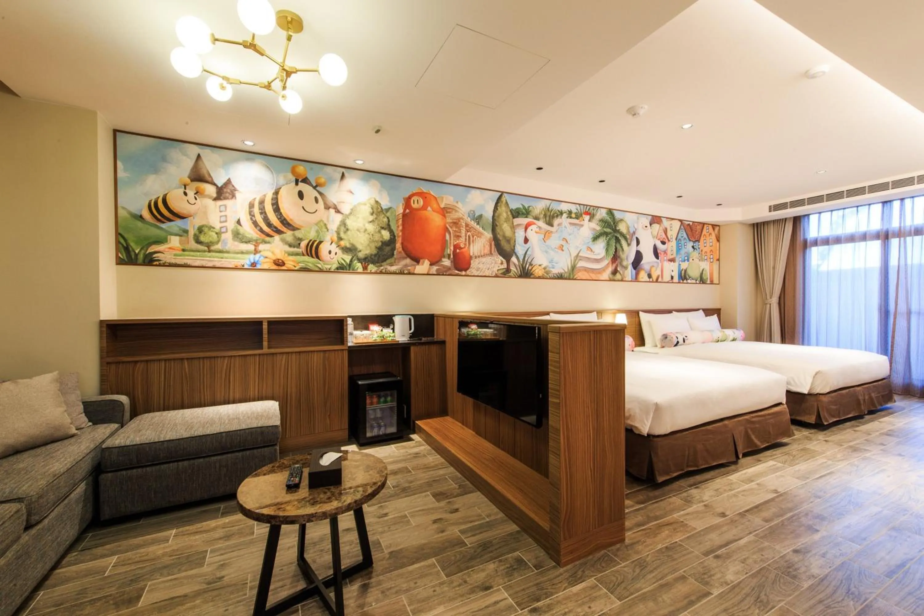 Photo of the whole room, Bed in Grand Cosmos Resort Ruisui Hualien