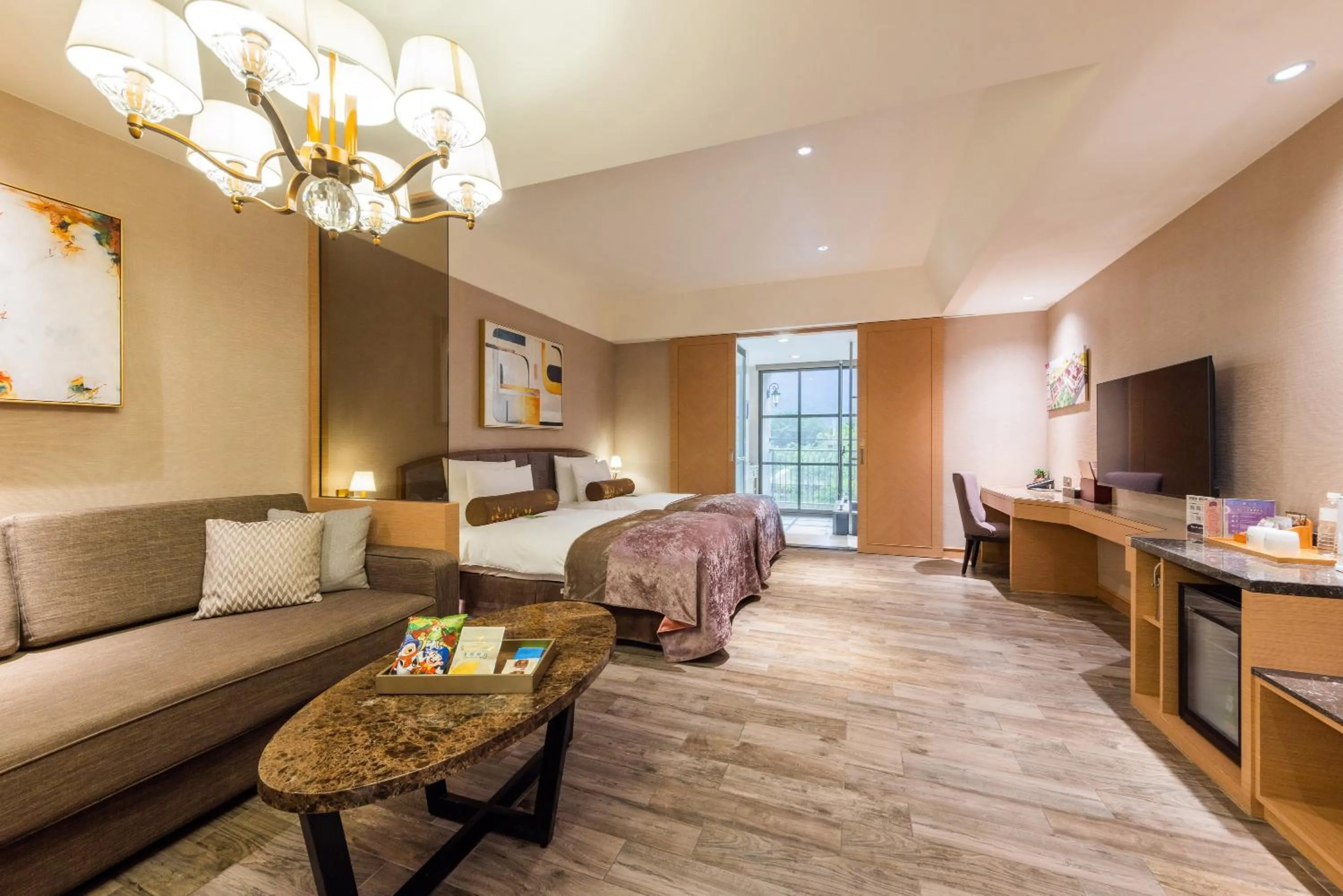 Bed in Grand Cosmos Resort Ruisui Hualien