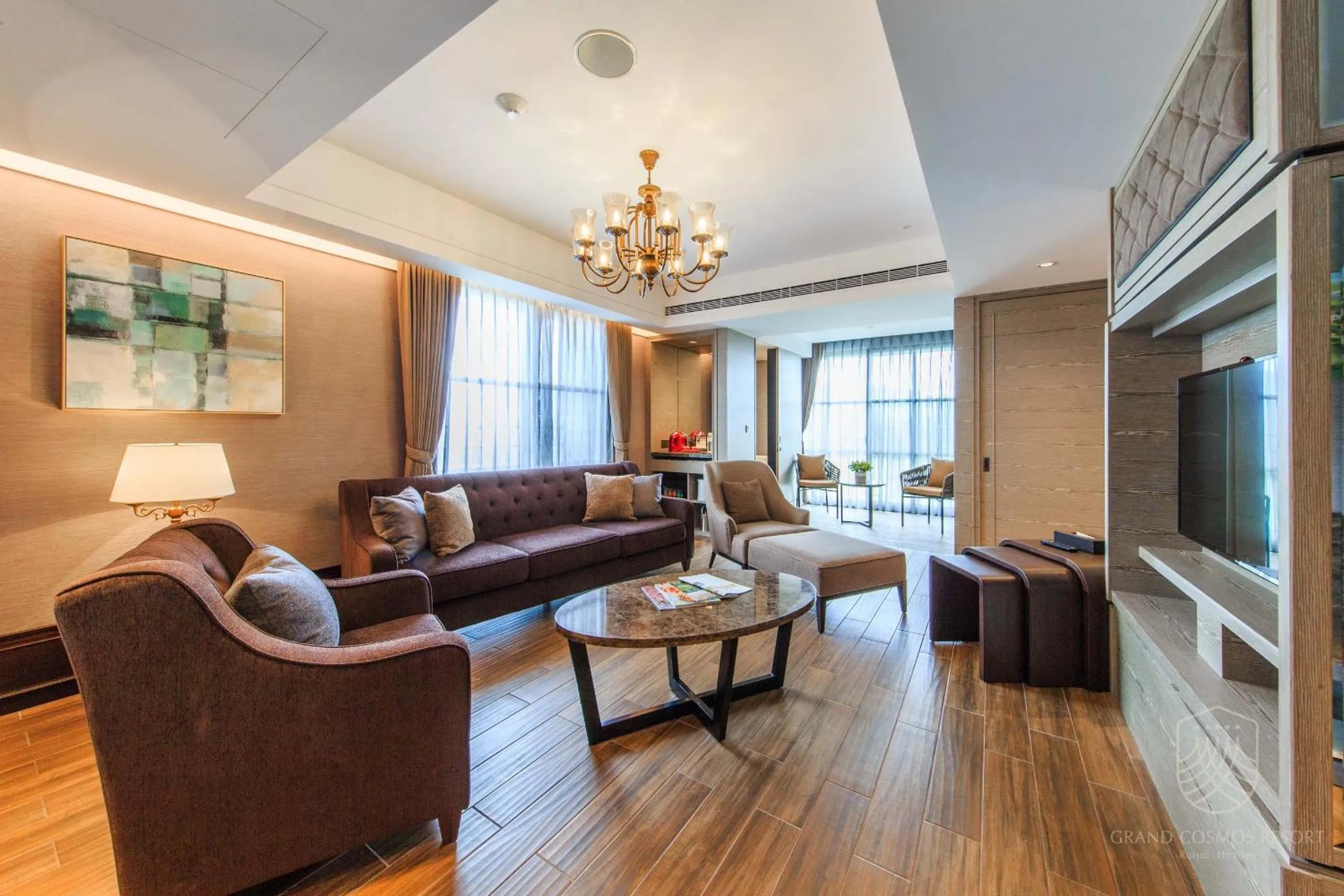 Living room in Grand Cosmos Resort Ruisui Hualien