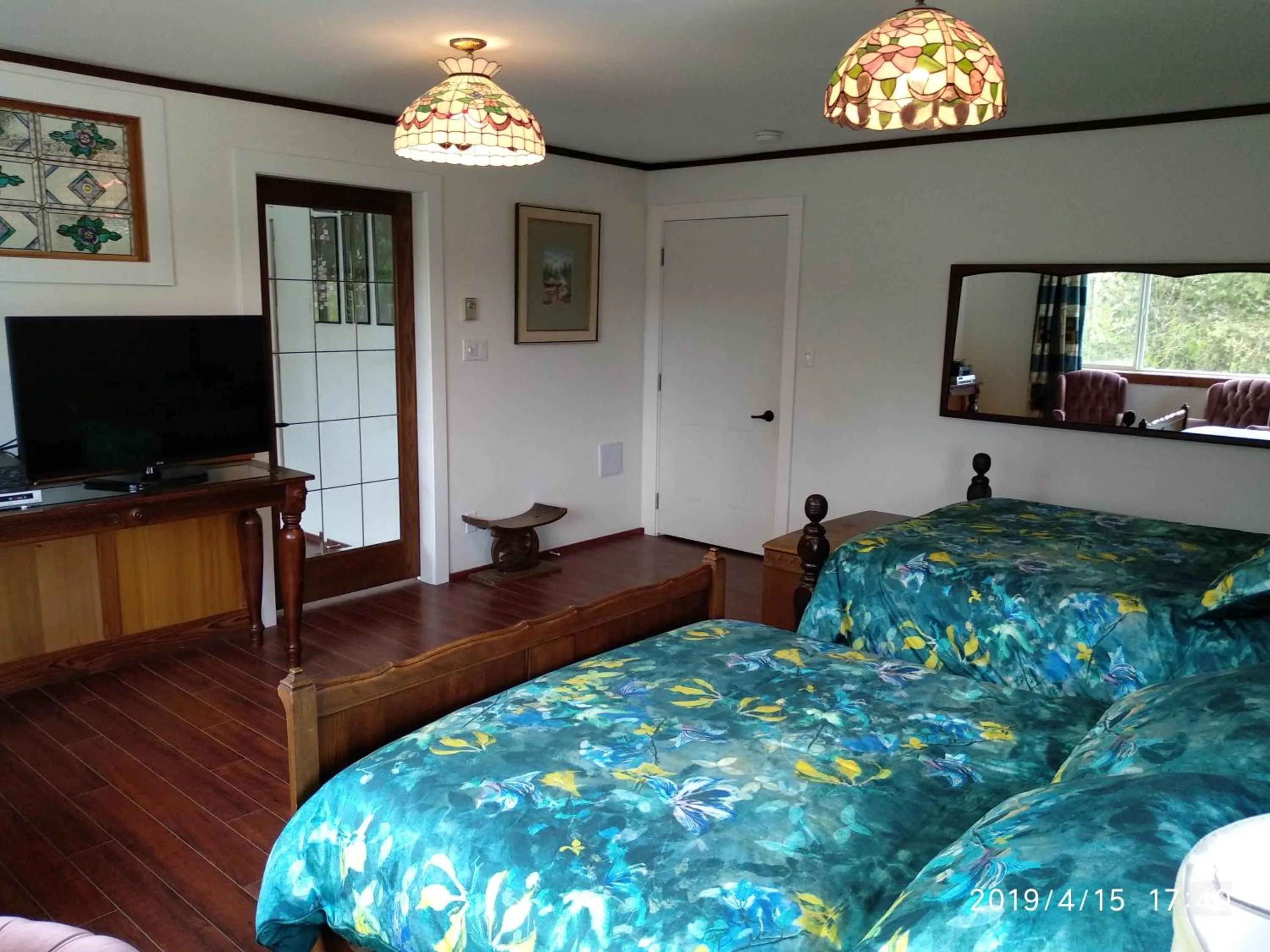 Bed in Harrison Hammond House Farmstay