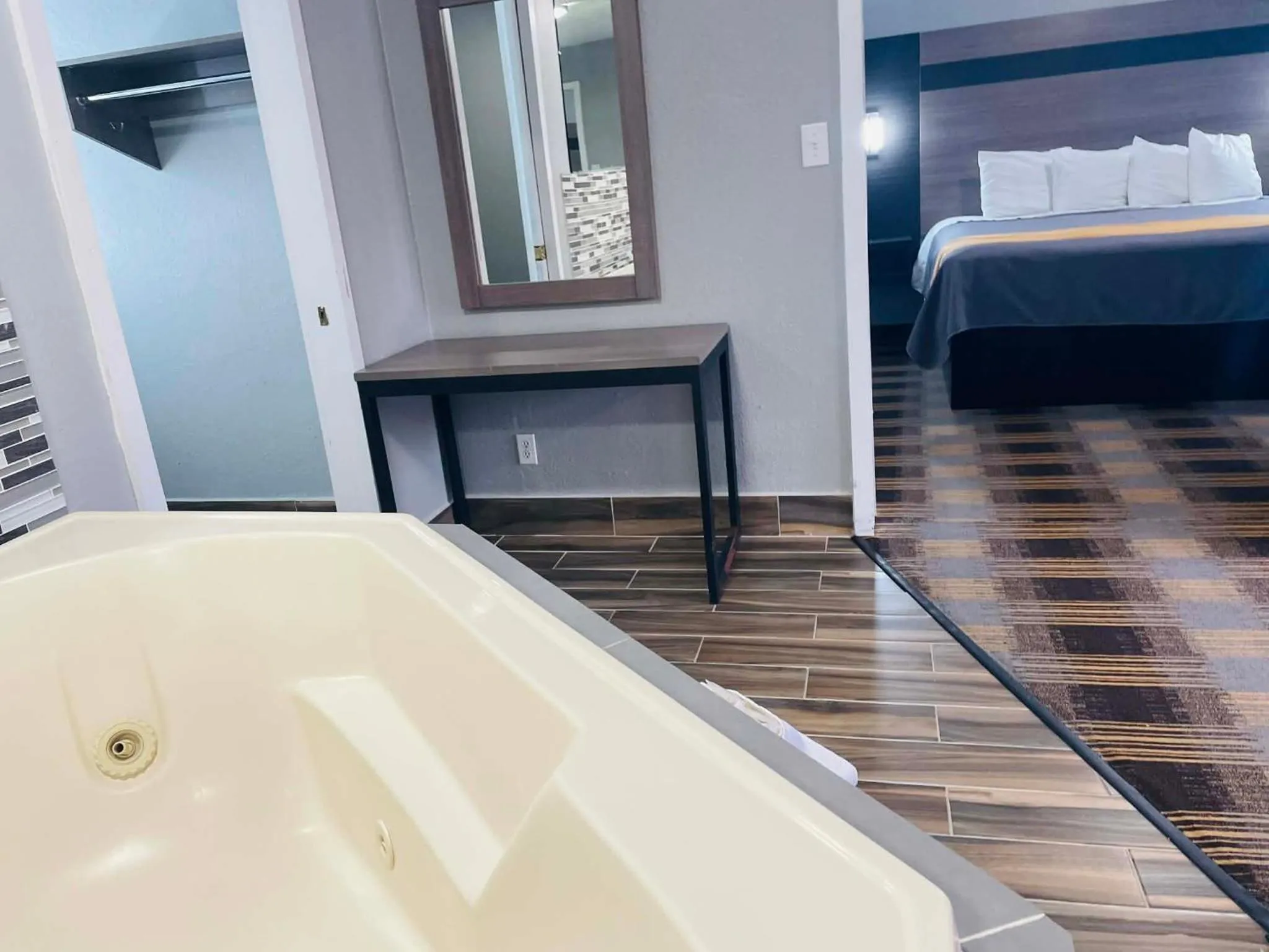 Bed in Travelodge by Wyndham Sellersburg