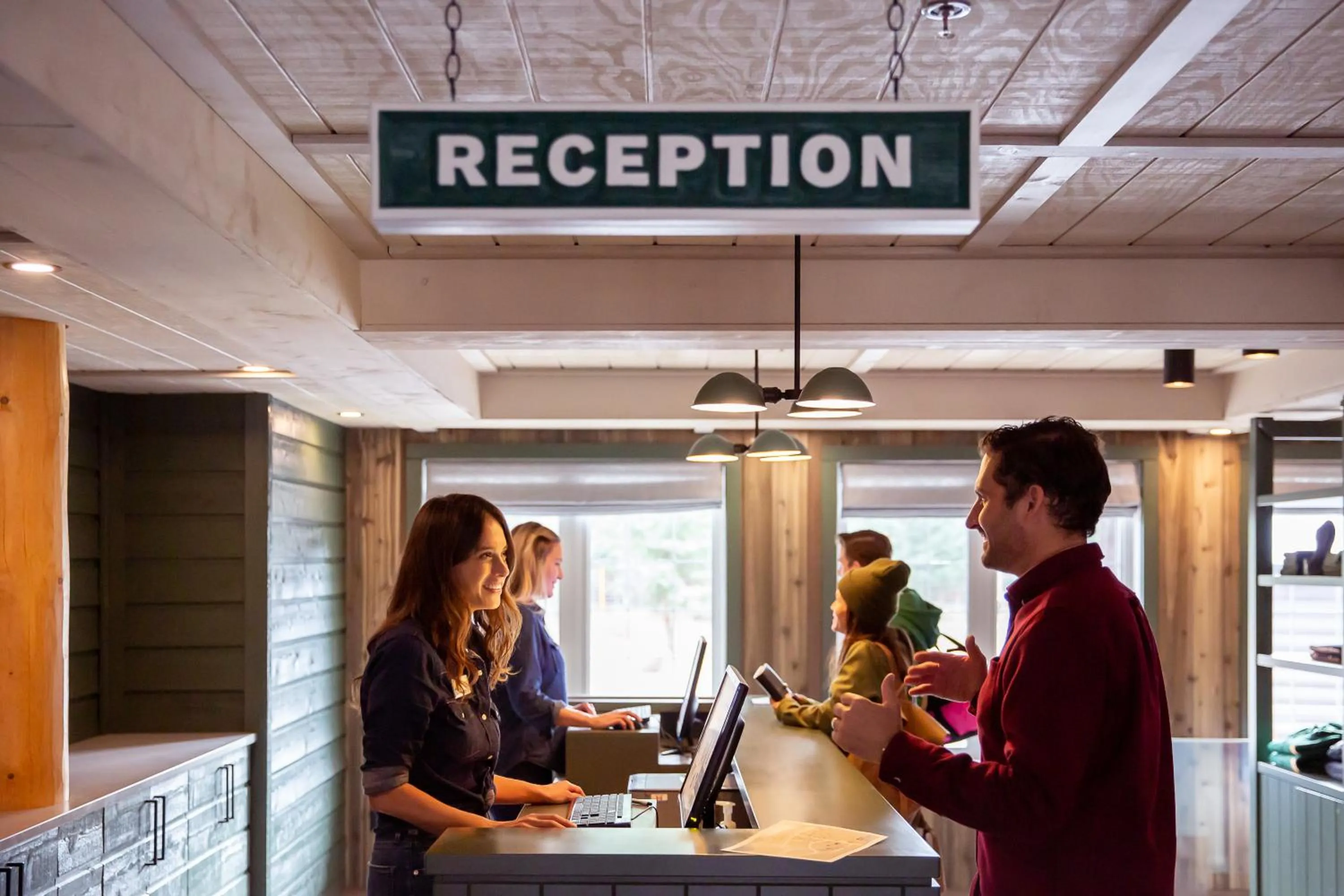 Lobby or reception in Pine Bungalows