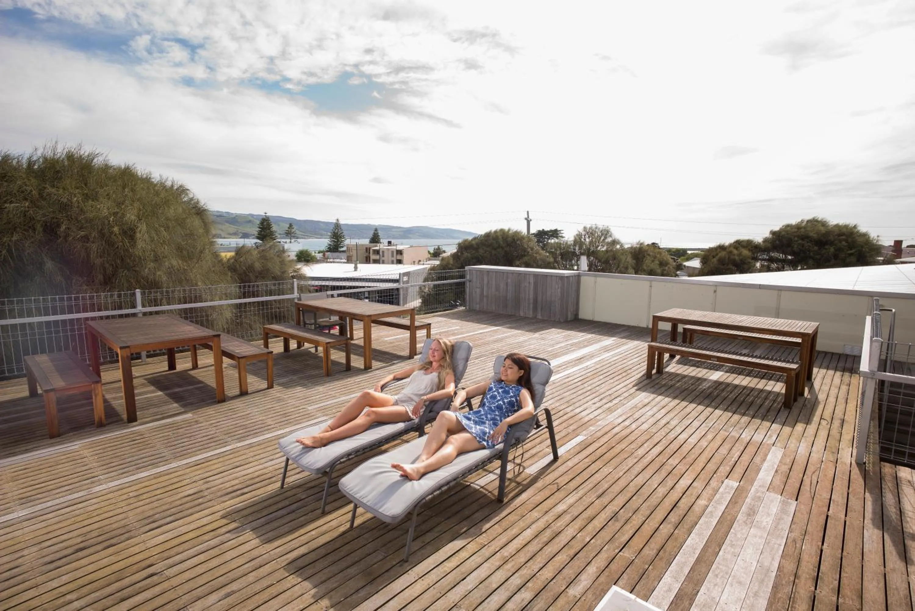 Balcony/Terrace in YHA Apollo Bay Eco