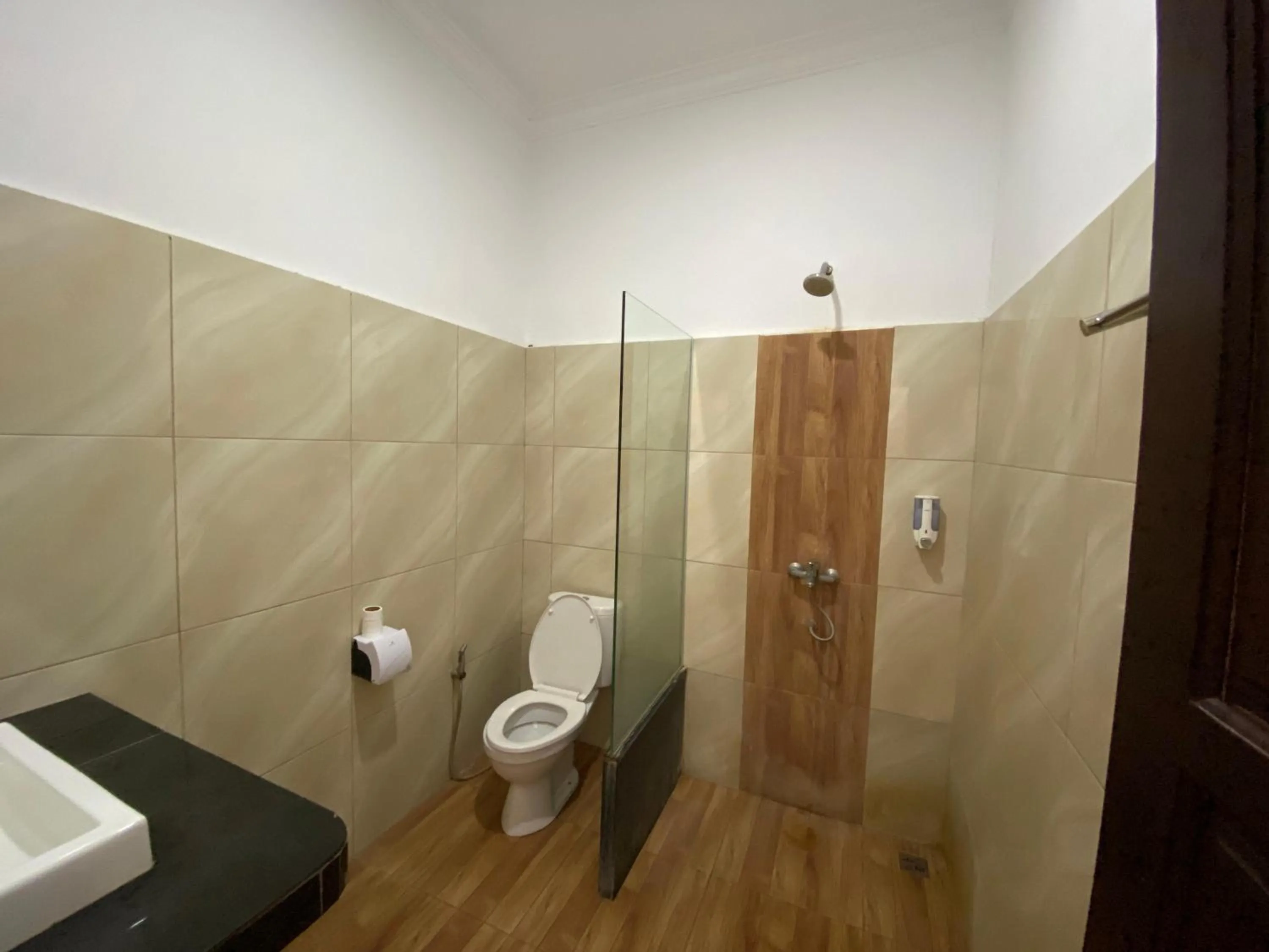 Toilet in marjoly beach resort