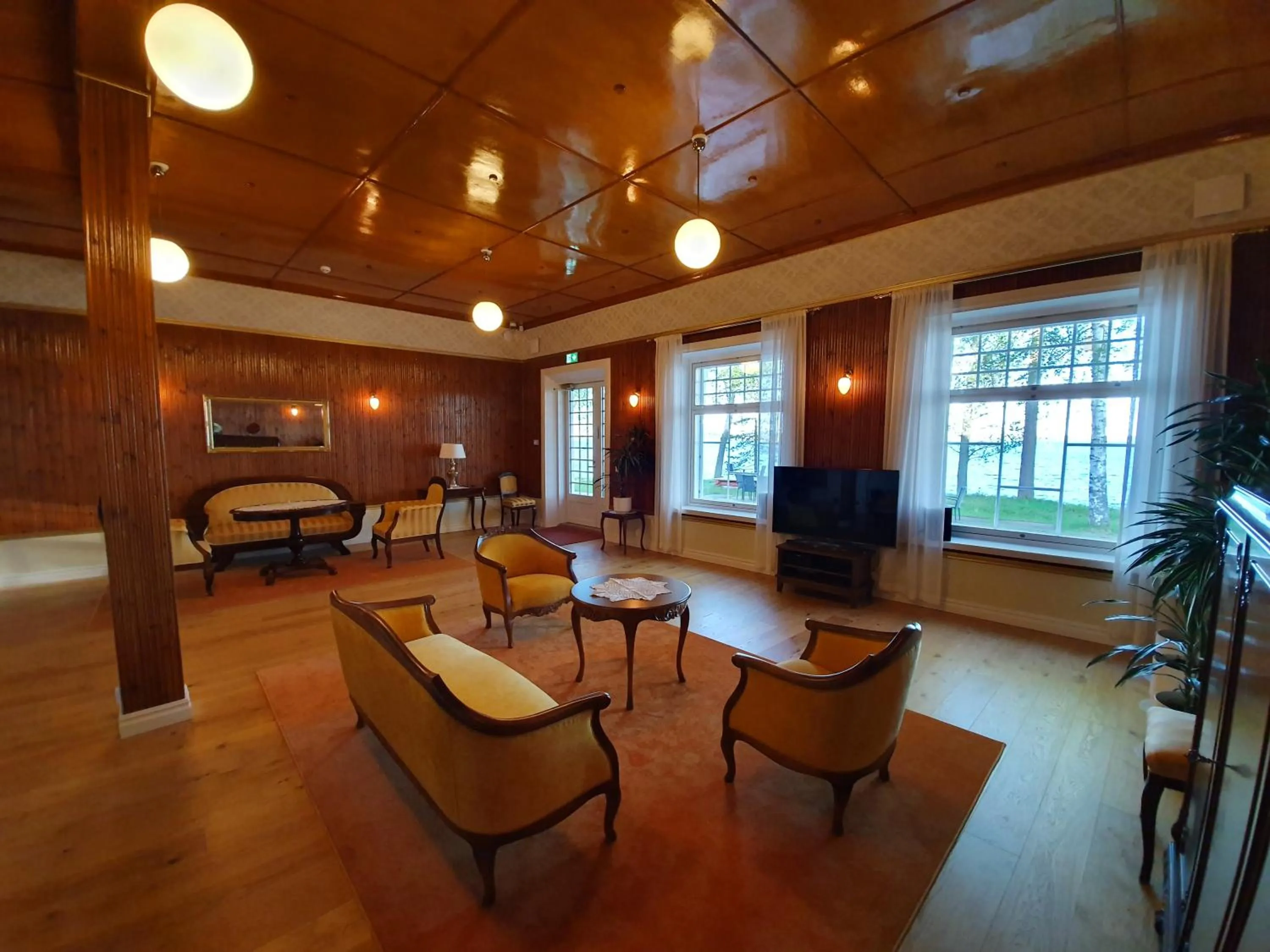 Seating area in B&B Taipaleenniemi