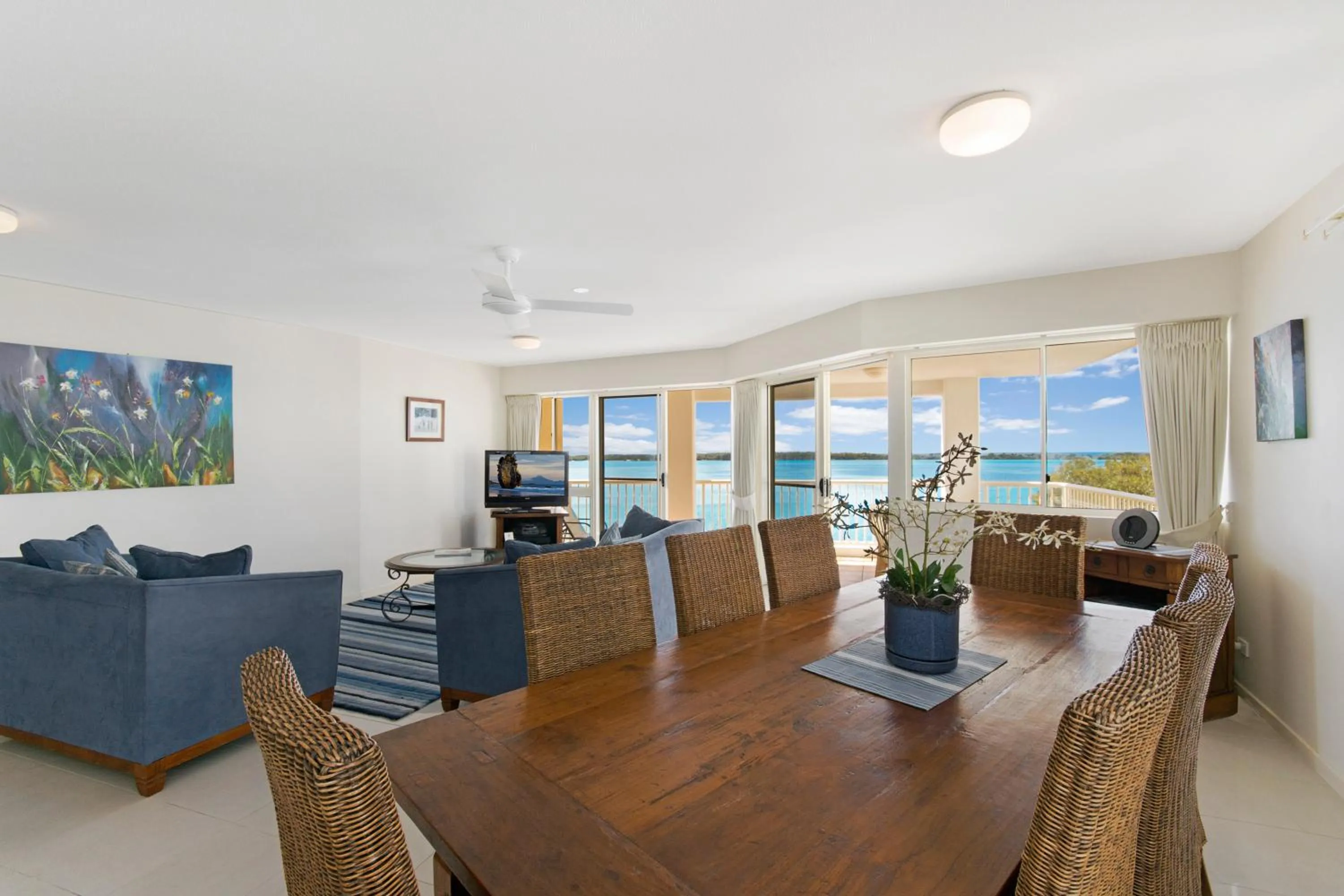 Seating area in Riviere on Golden Beach