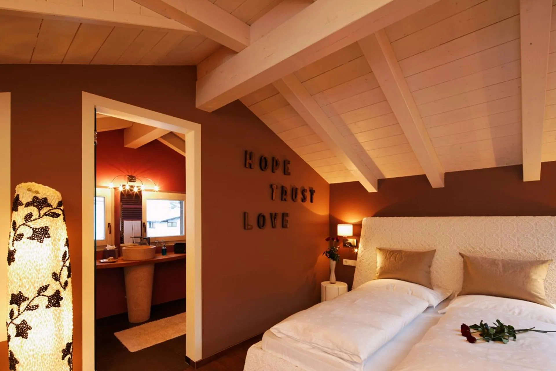 Bed in Hotel Marmolada