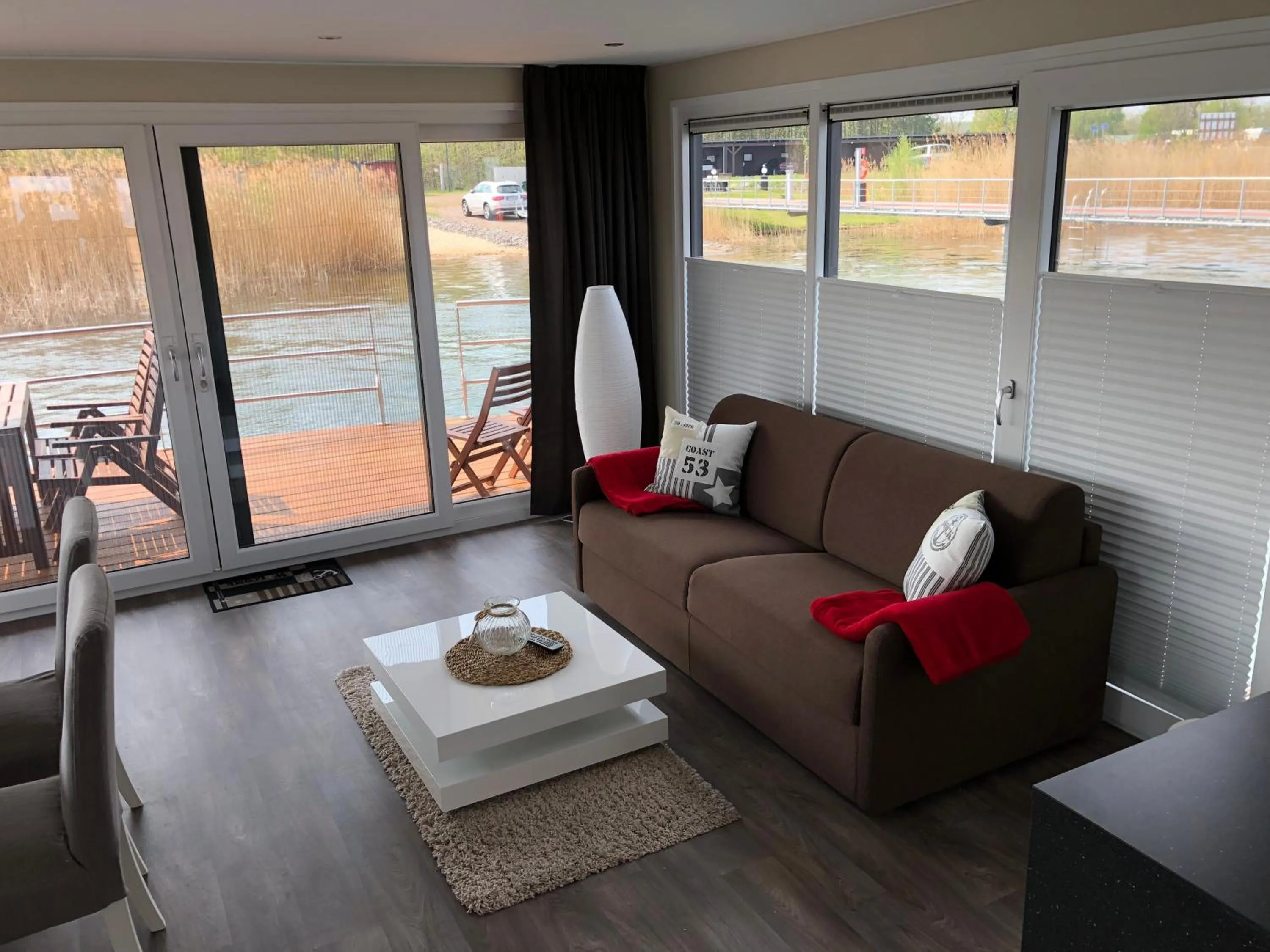 Living room in Hausboot Harmonie