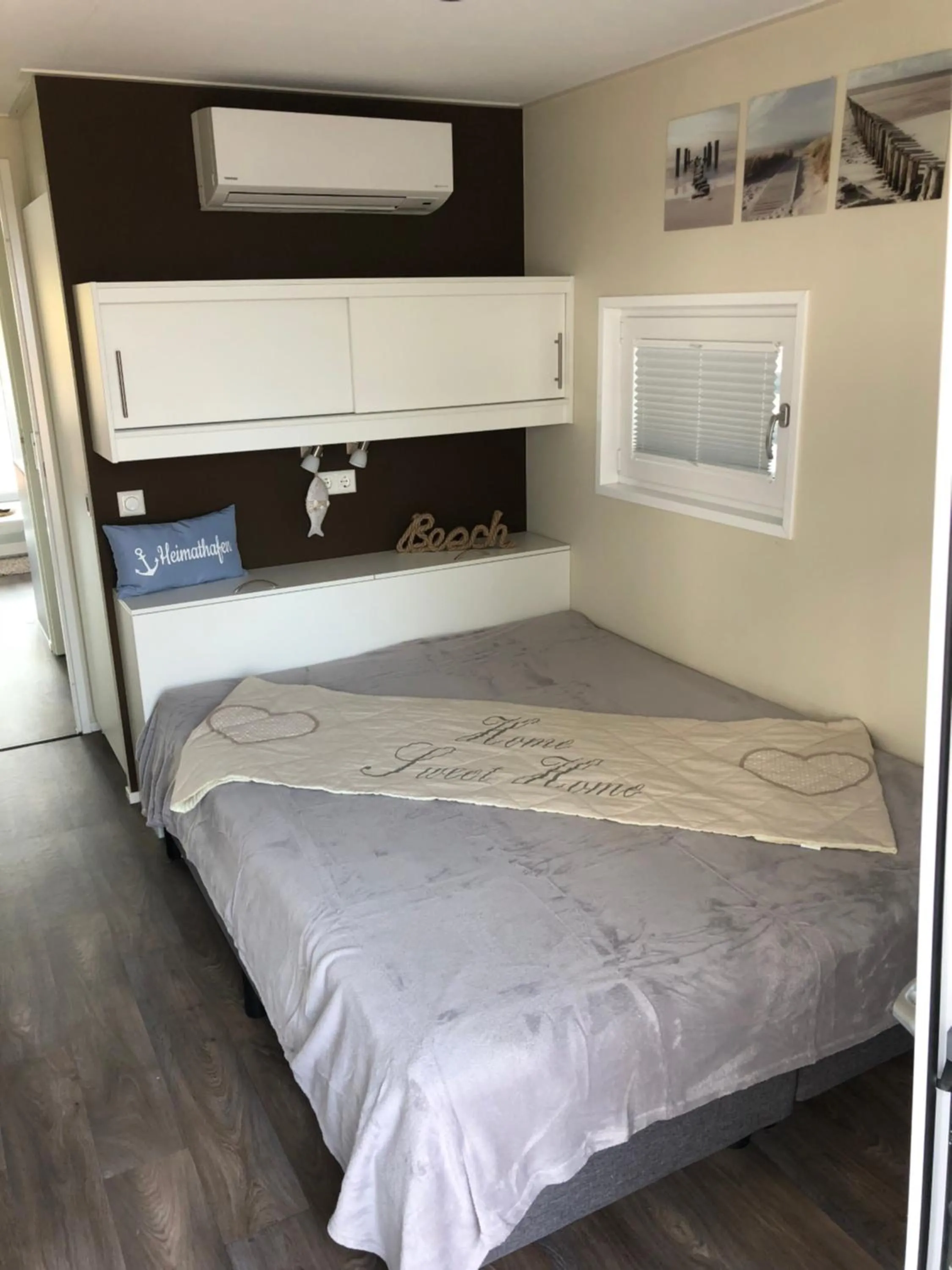 Bedroom, Bed in Hausboot Harmonie