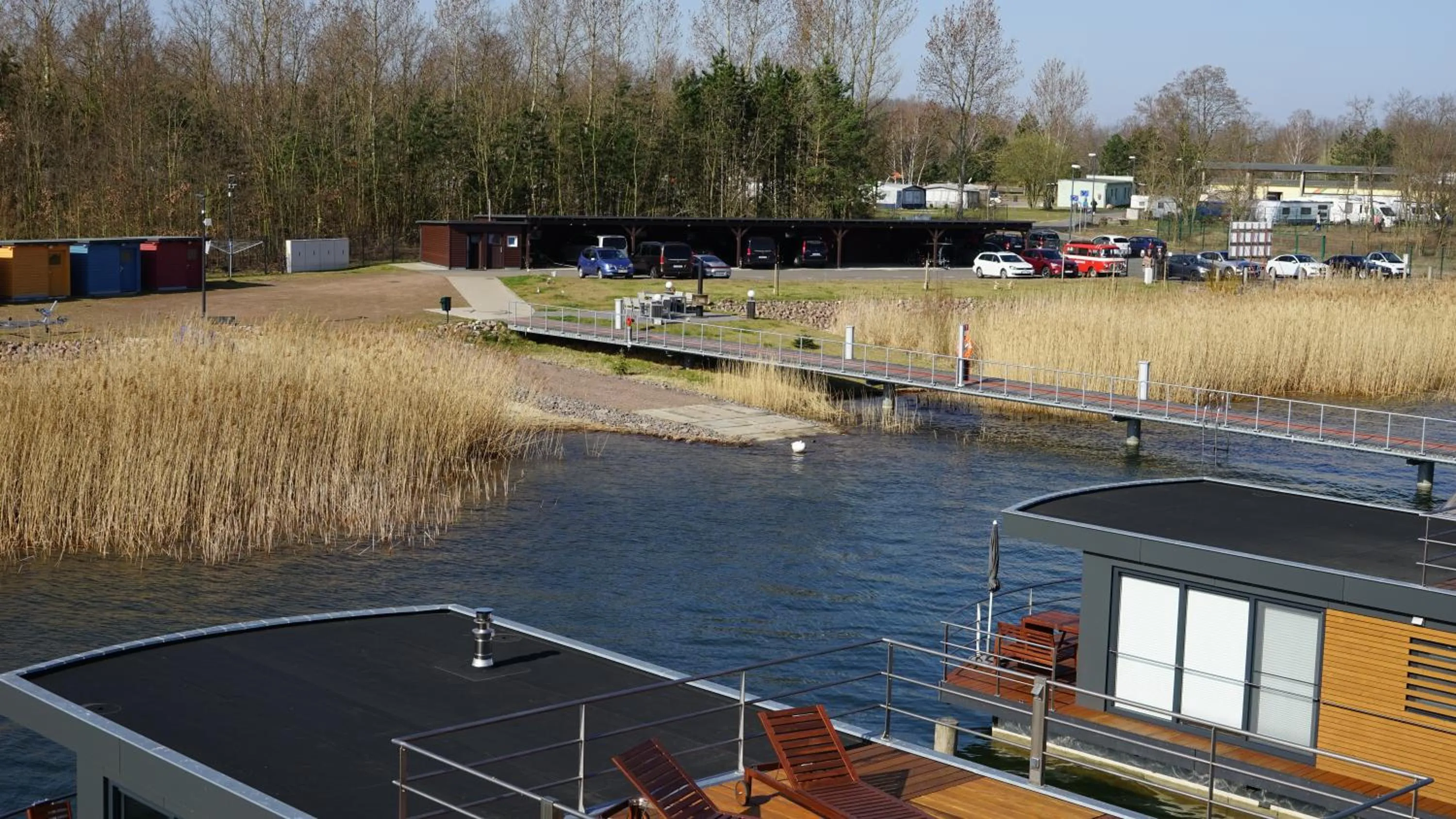 Garden view in Hausboot Harmonie