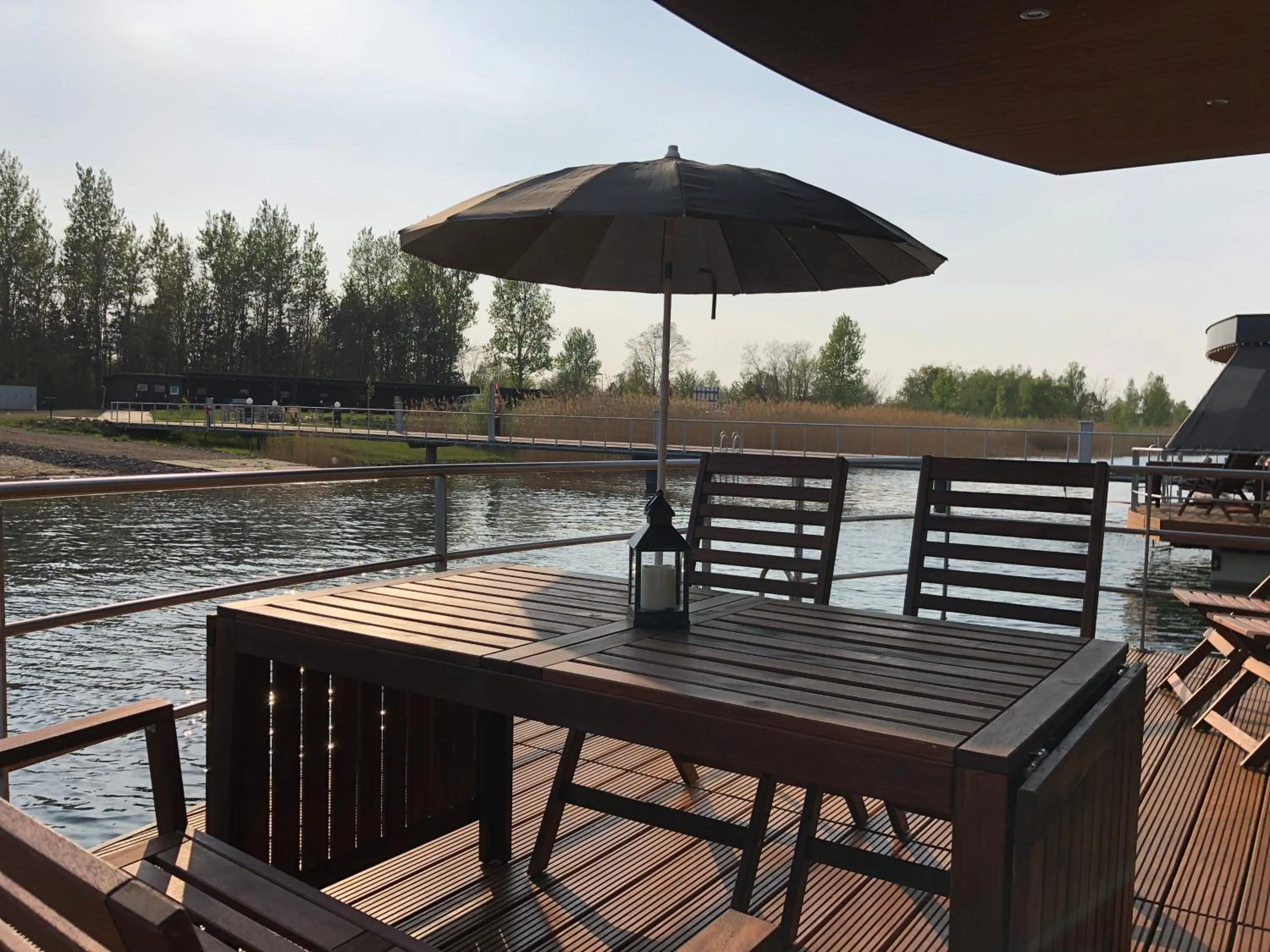 Balcony/Terrace in Hausboot Harmonie