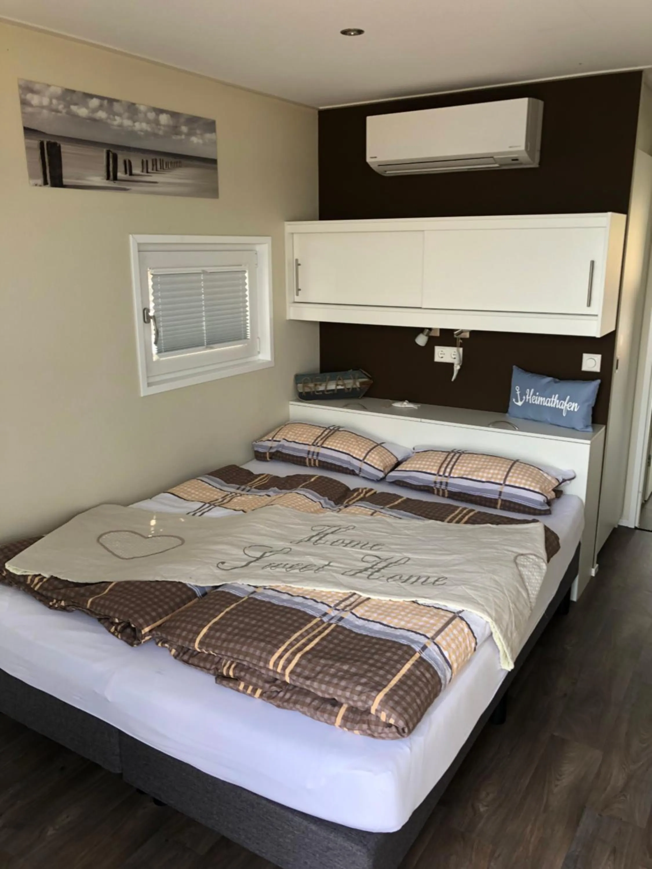 Bedroom, Bed in Hausboot Harmonie