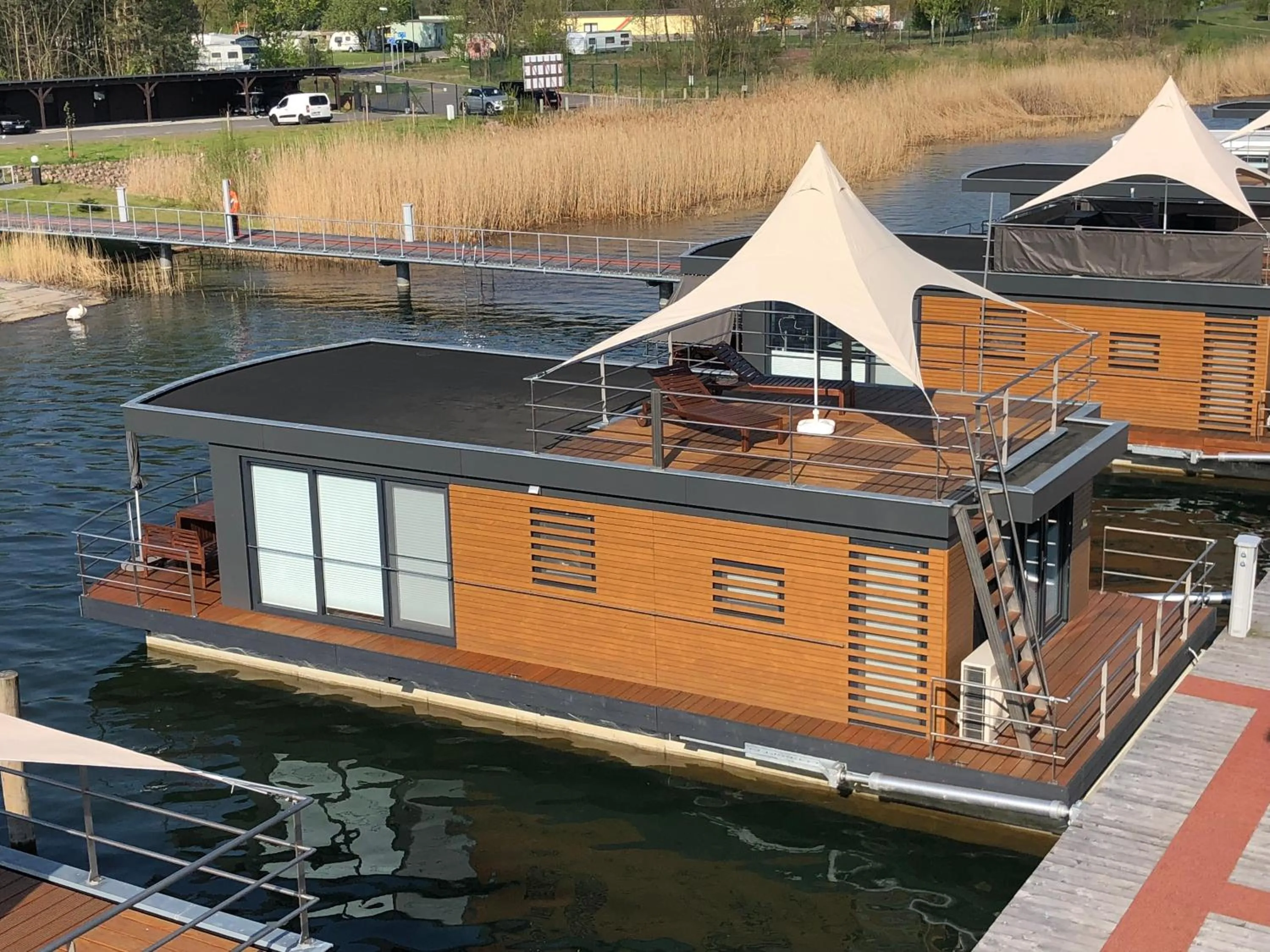 Bird's eye view in Hausboot Harmonie
