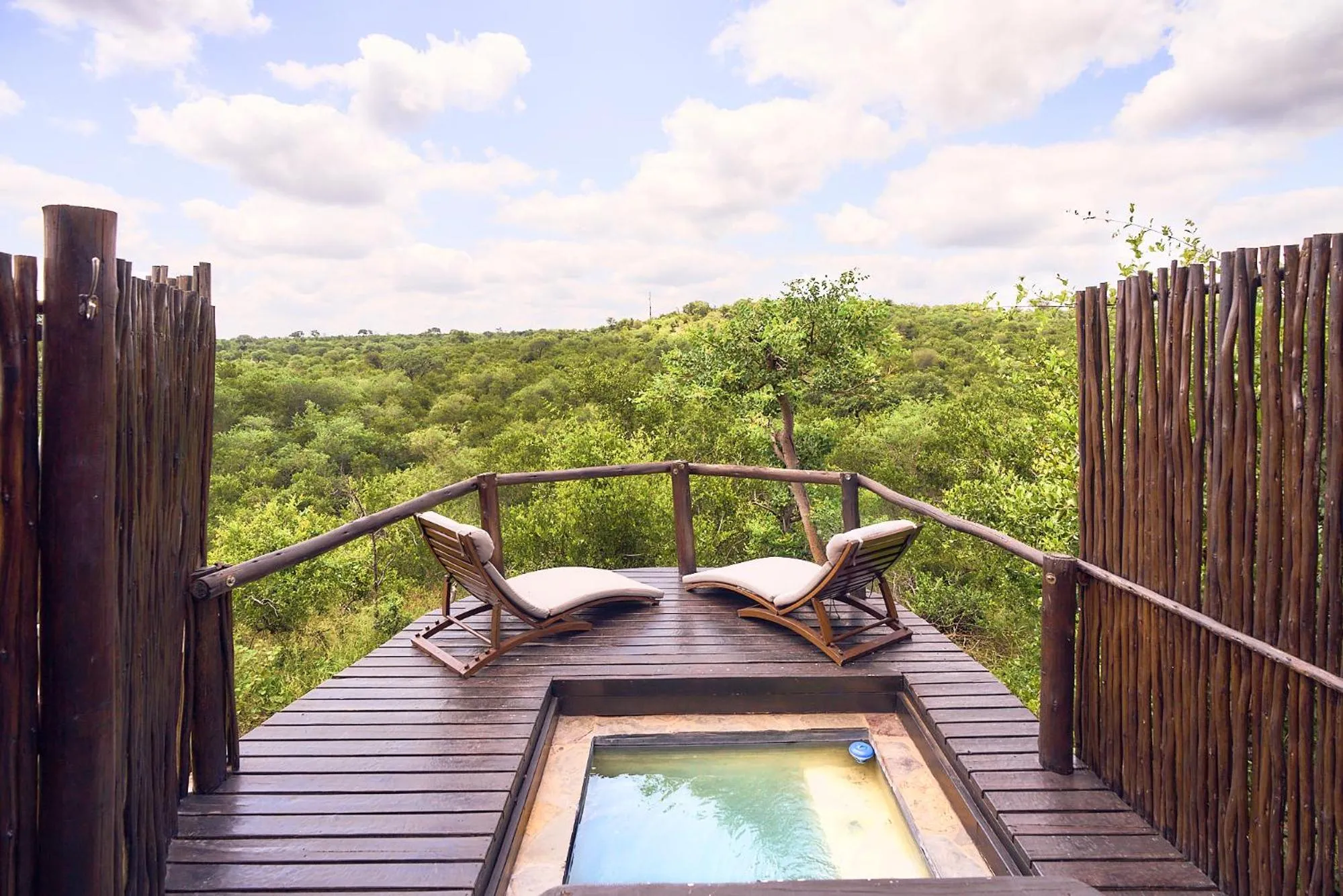 Pool view in Parsons Hilltop Safari Camp